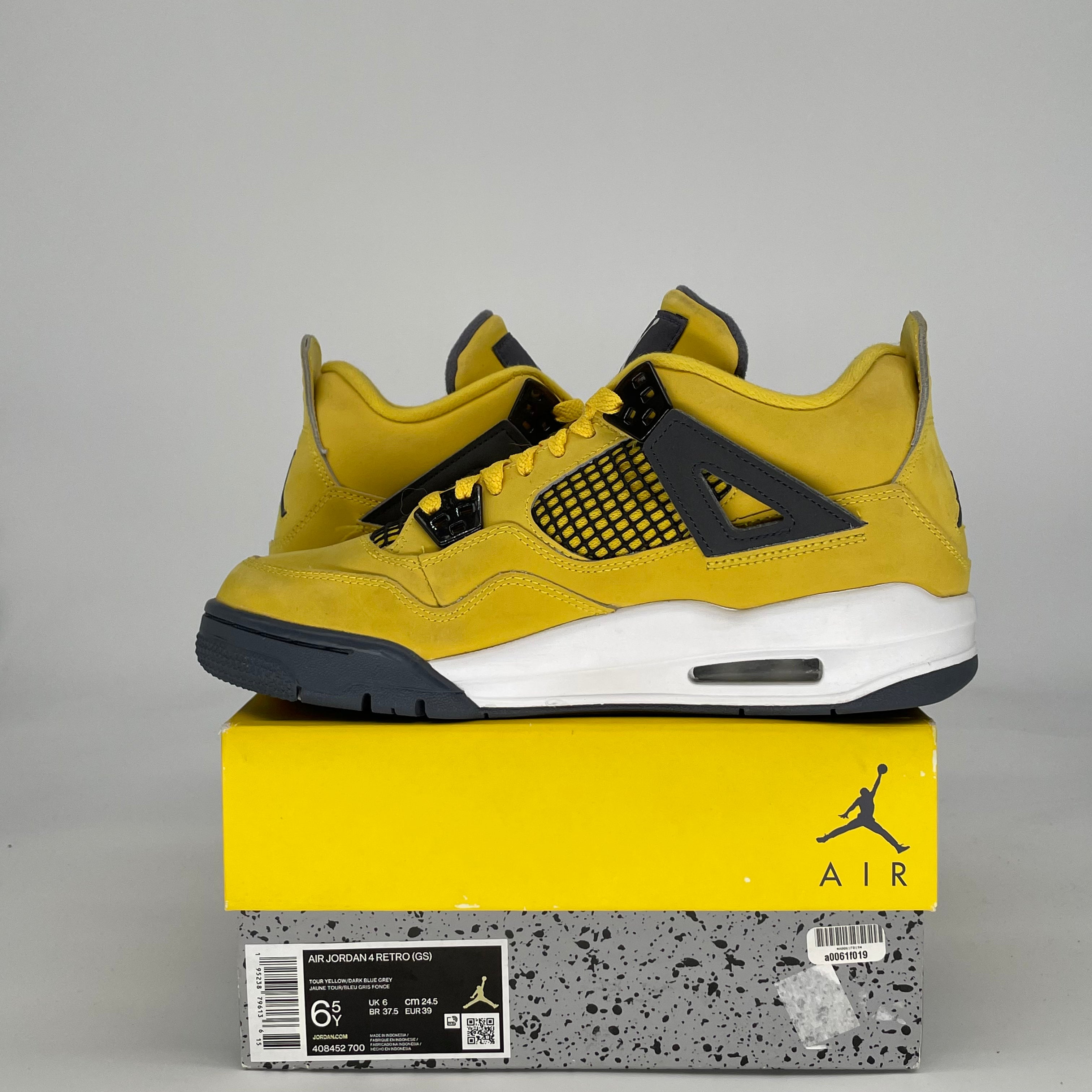 AIR JORDAN 4 LIGHTNING 408452-700 SIZE 6.5/8W