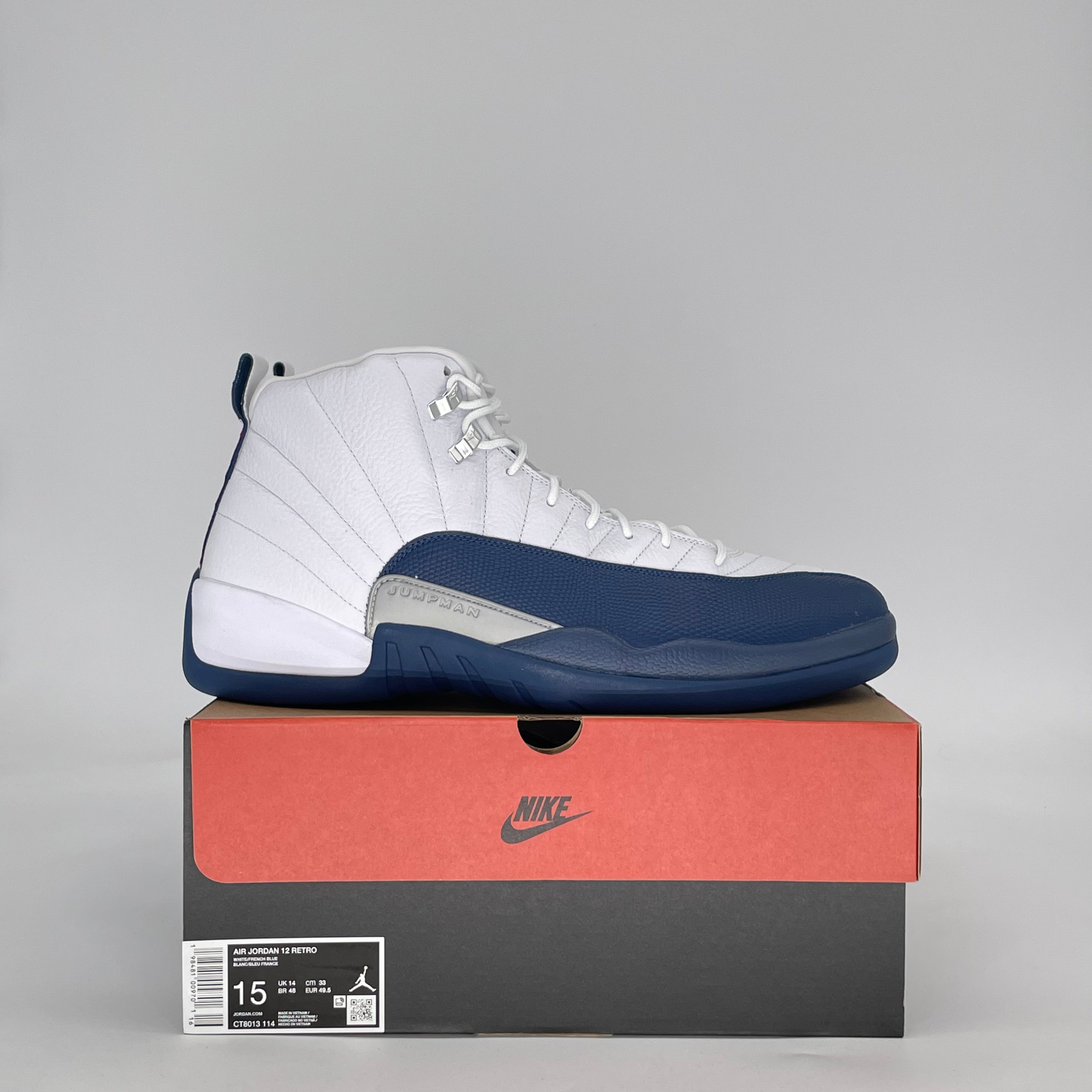 AIR JORDAN 12 FRENCH BLUE CT8013-114 SIZE 15/16.5W