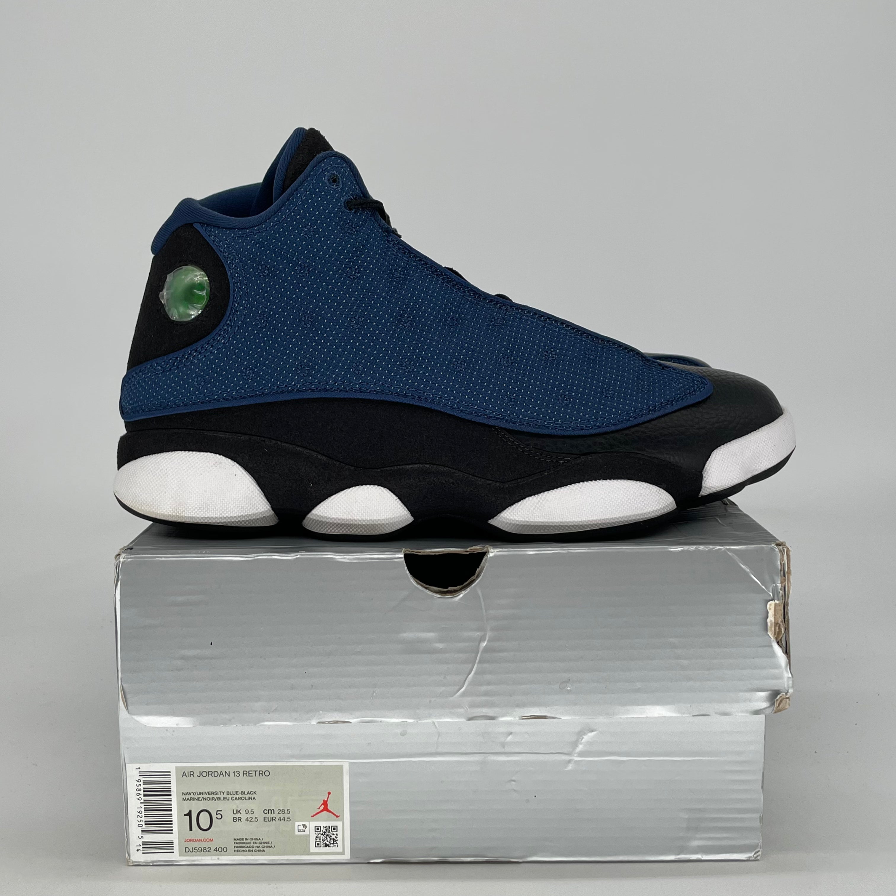 AIR JORDAN 13 BRAVE BLUE DJ5982-400 SIZE 10.5/12W
