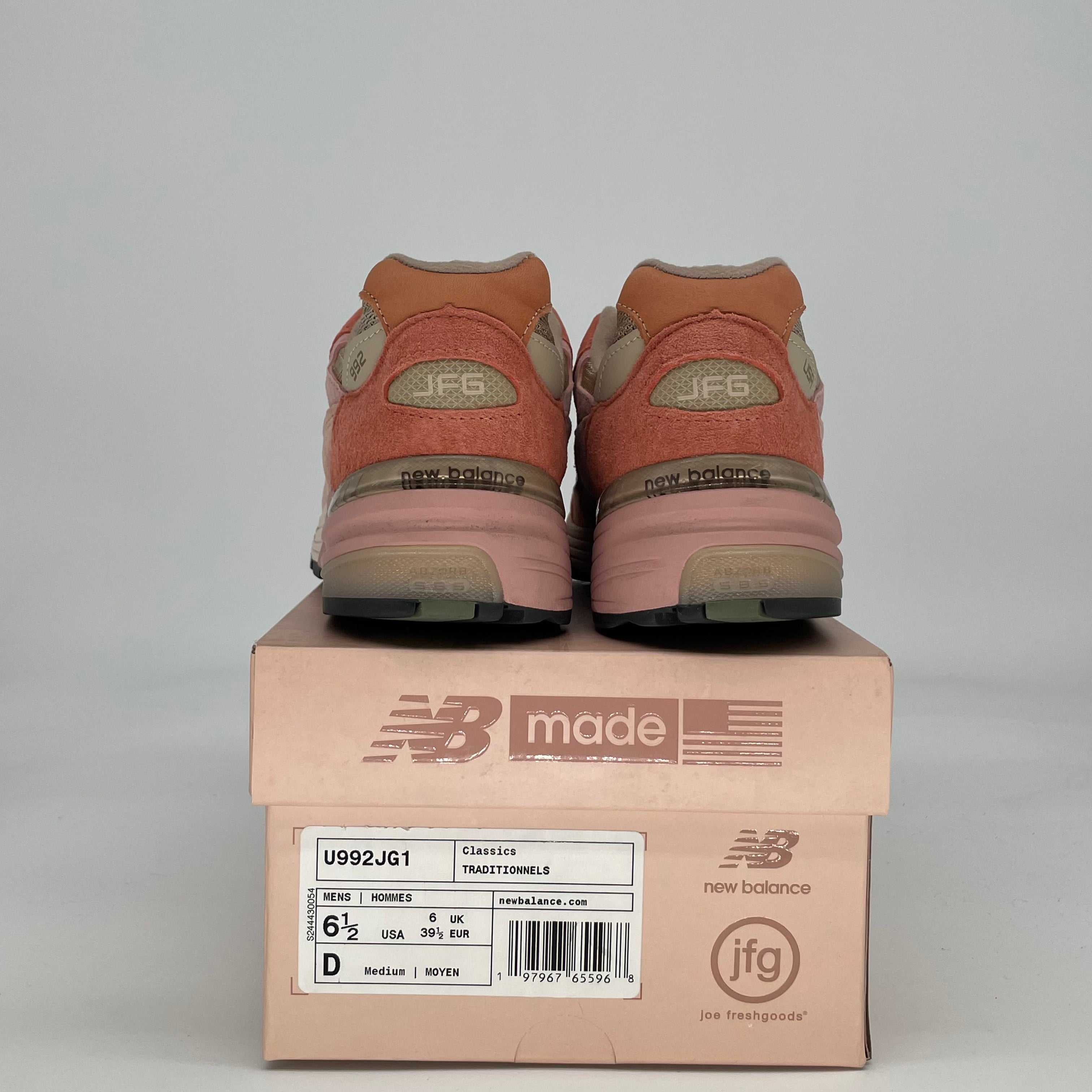 JOE FRESHGOODS X NEW BALANCE 992 MIUSA AGED WELL U992JG1 SIZE 6.5/8W