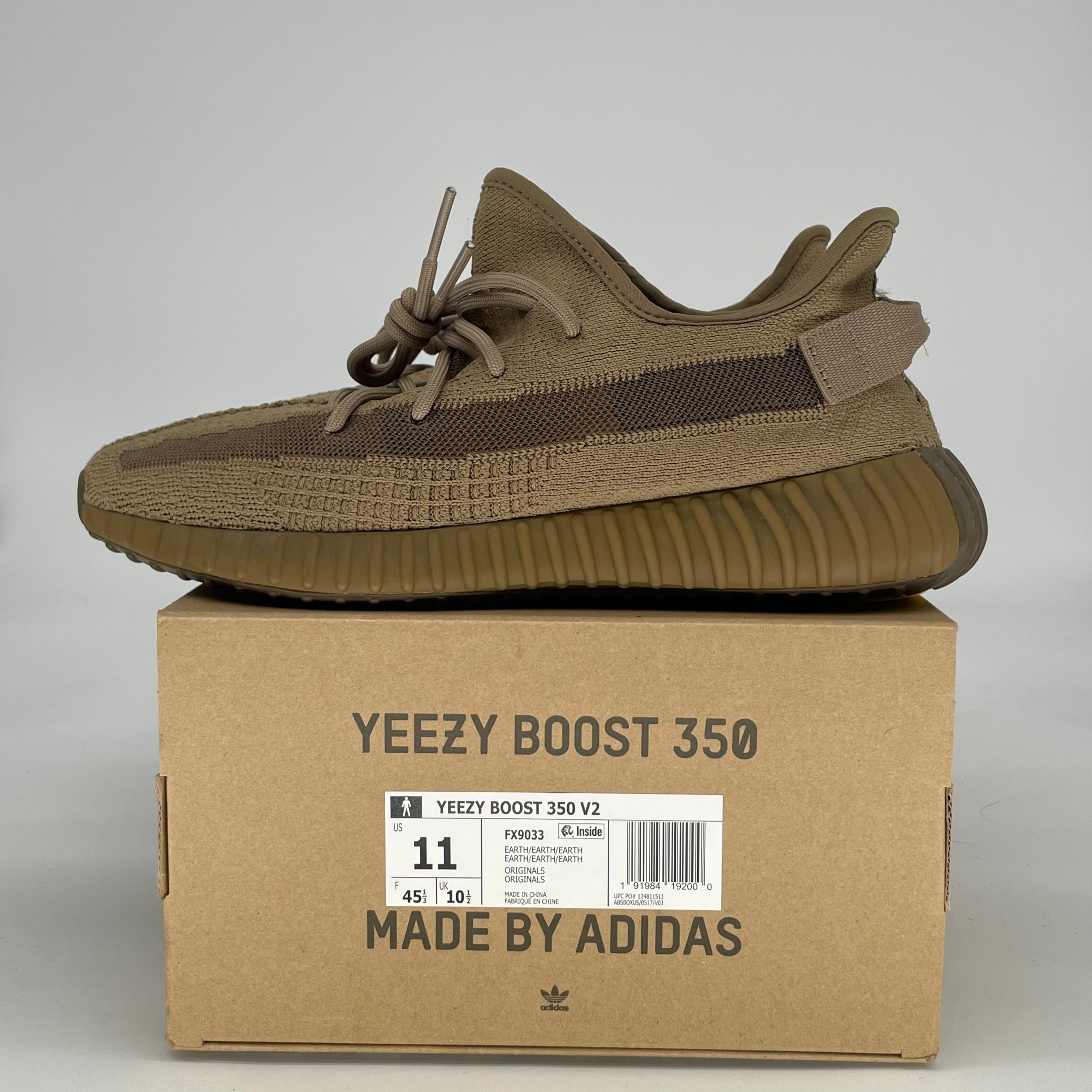 ADIDAS YEEZY 350 V2 EARTH FX9033 SIZE 11/12.5W
