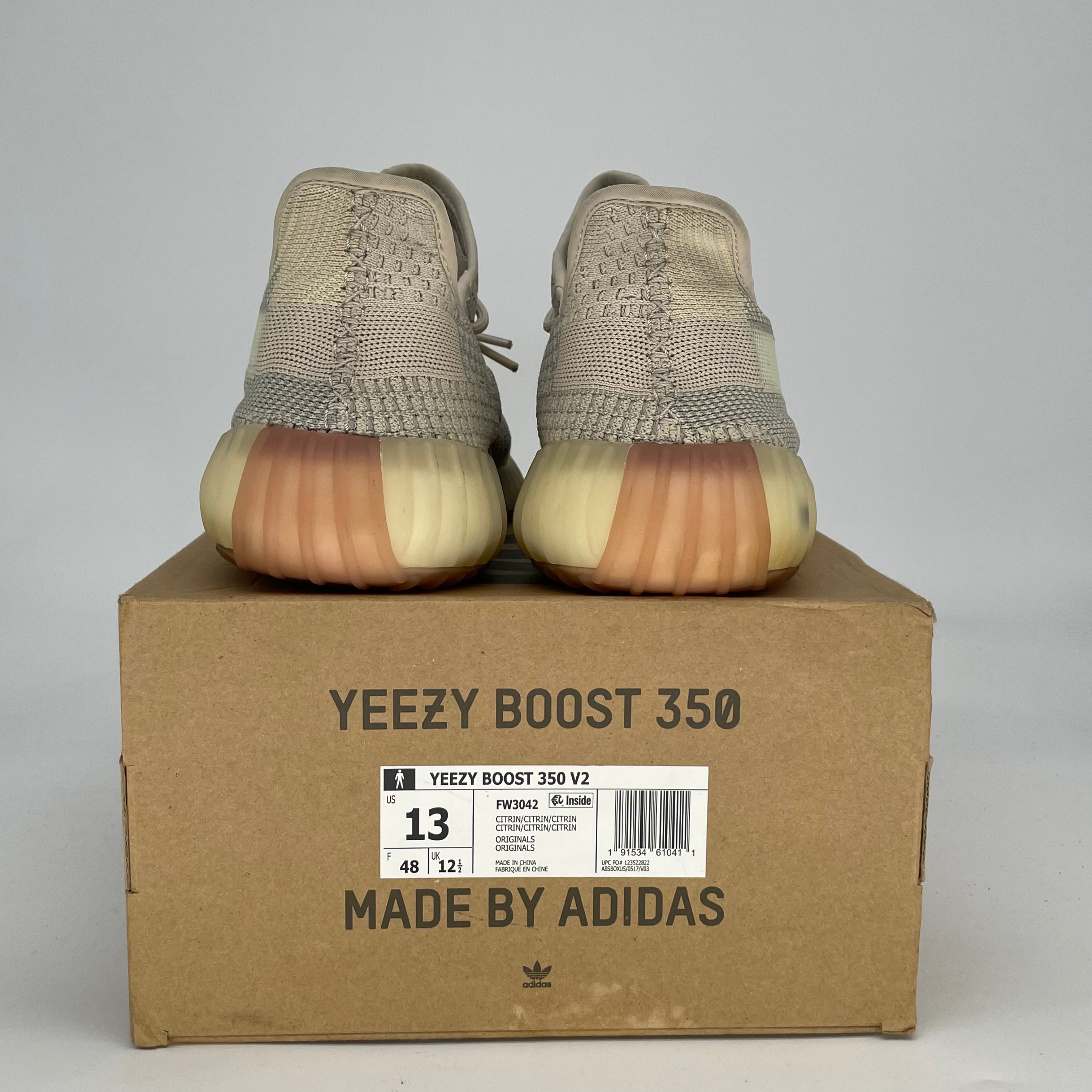 ADIDAS YEEZY 350 V2 CITRIN FW3042 SIZE 13/14.5W
