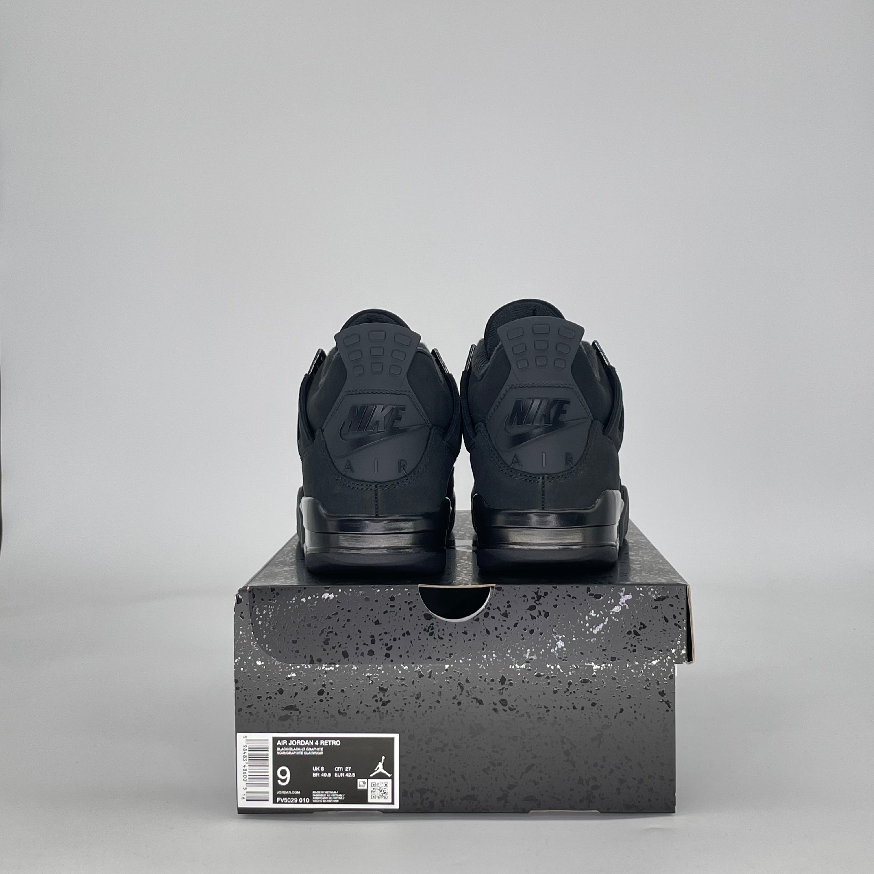 AIR JORDAN 4 BLACK CAT FV5029-010 SIZE 9/10.5W