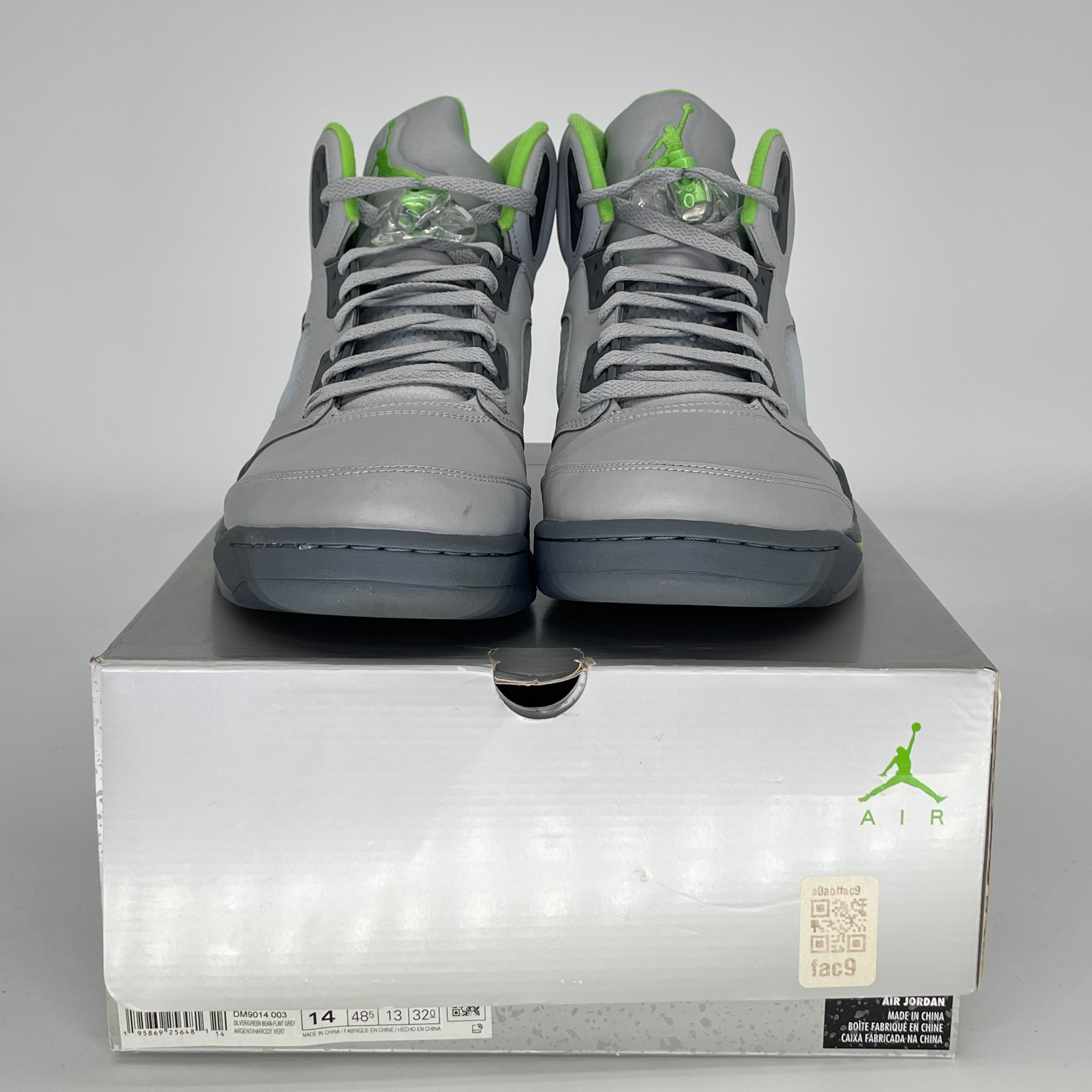 AIR JORDAN 5 GREEN BEAN DM9014-003 SIZE 14/15.5W