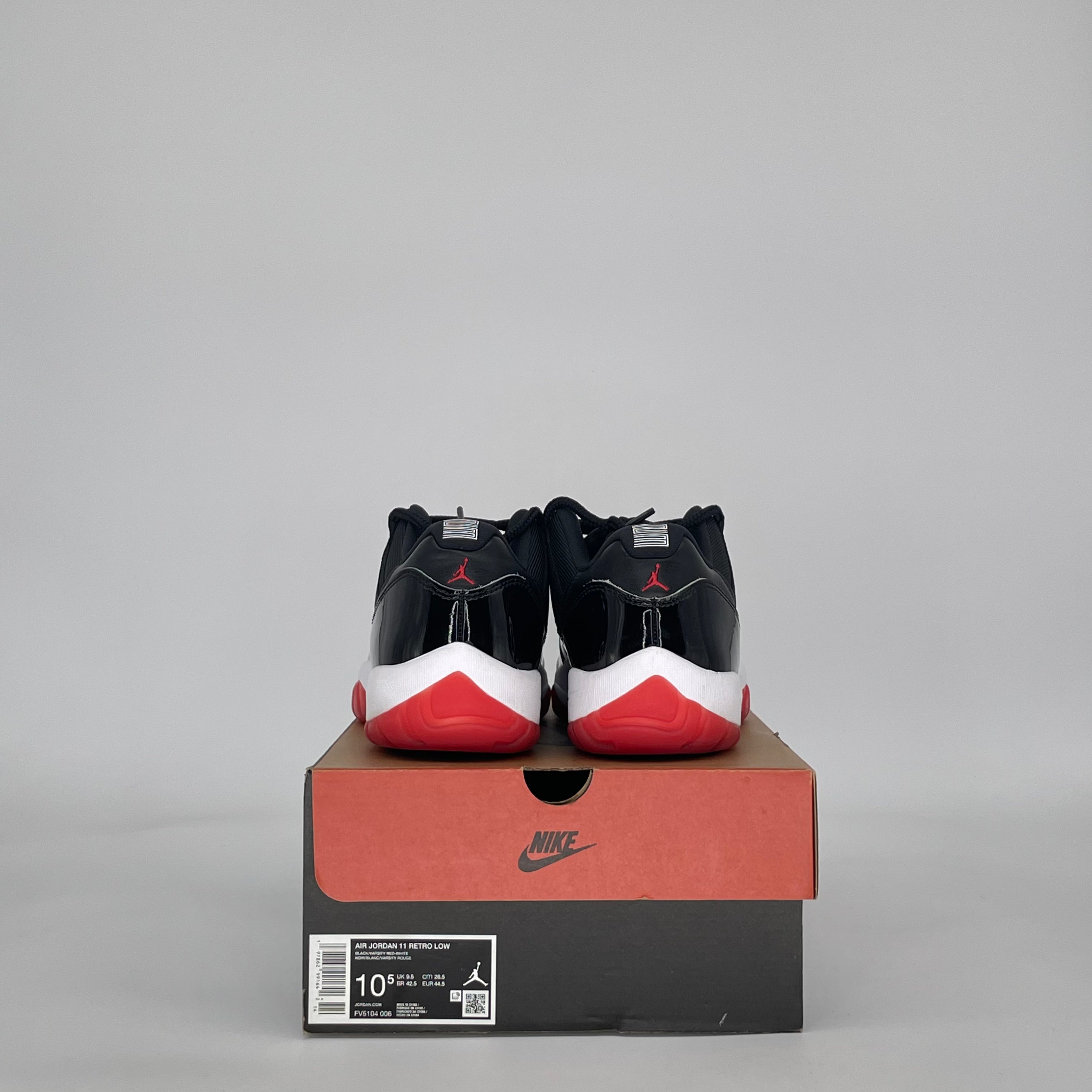 AIR JORDAN 11 LOW BRED FV5104-006 SIZE 10.5/12W