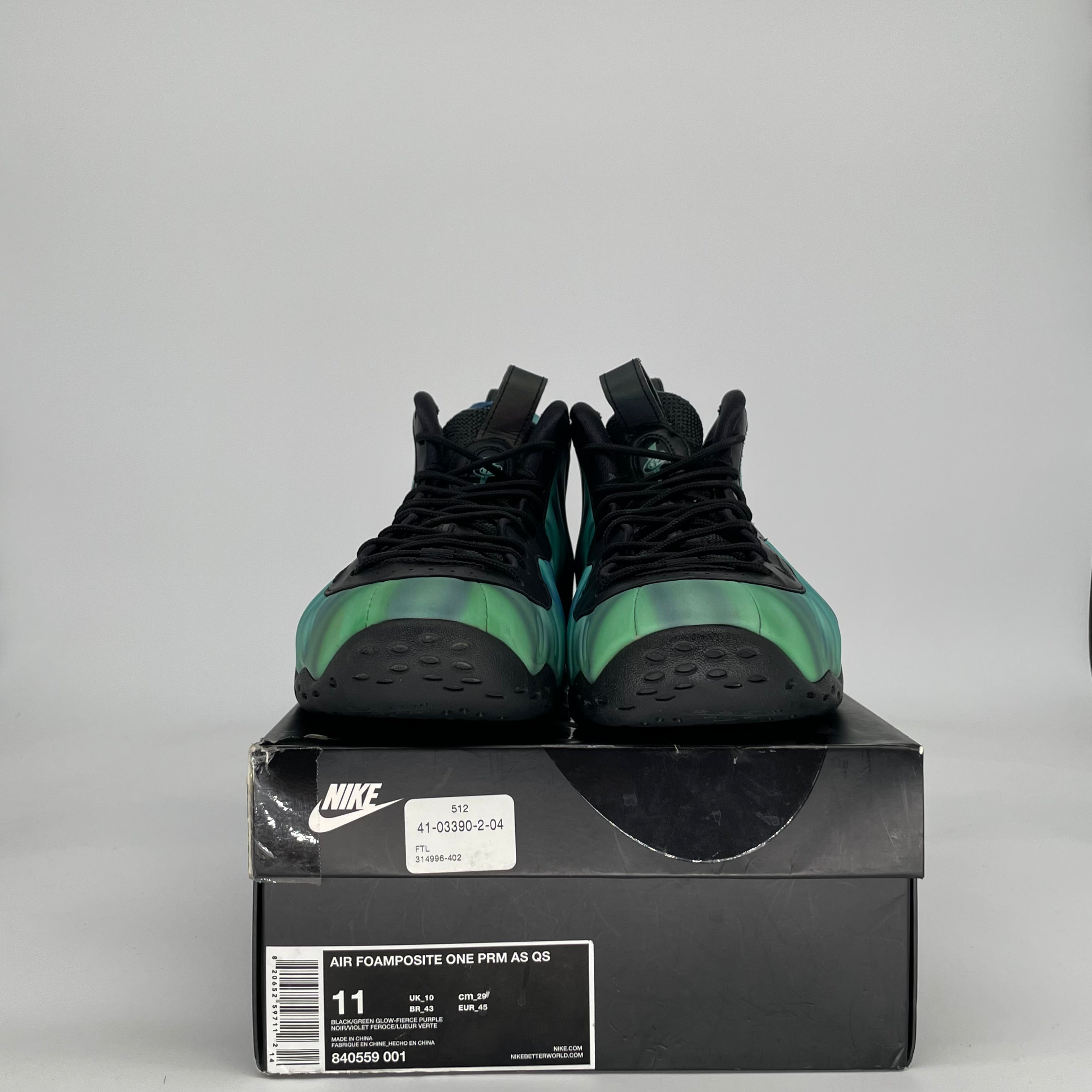 NIKE AIR FOAMPOSITE ONE NORTHERN LIGHTS 840559-001 SIZE 11/12.5W