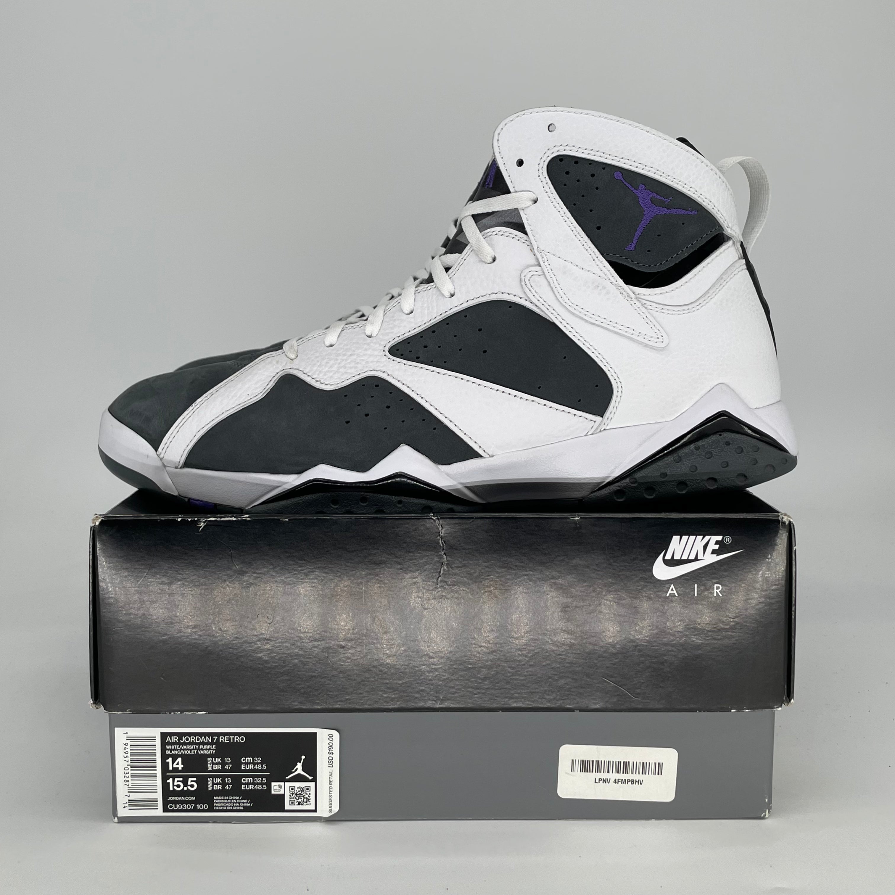 AIR JORDAN 7 FLINT CU9307-100 SIZE 14/15.5W