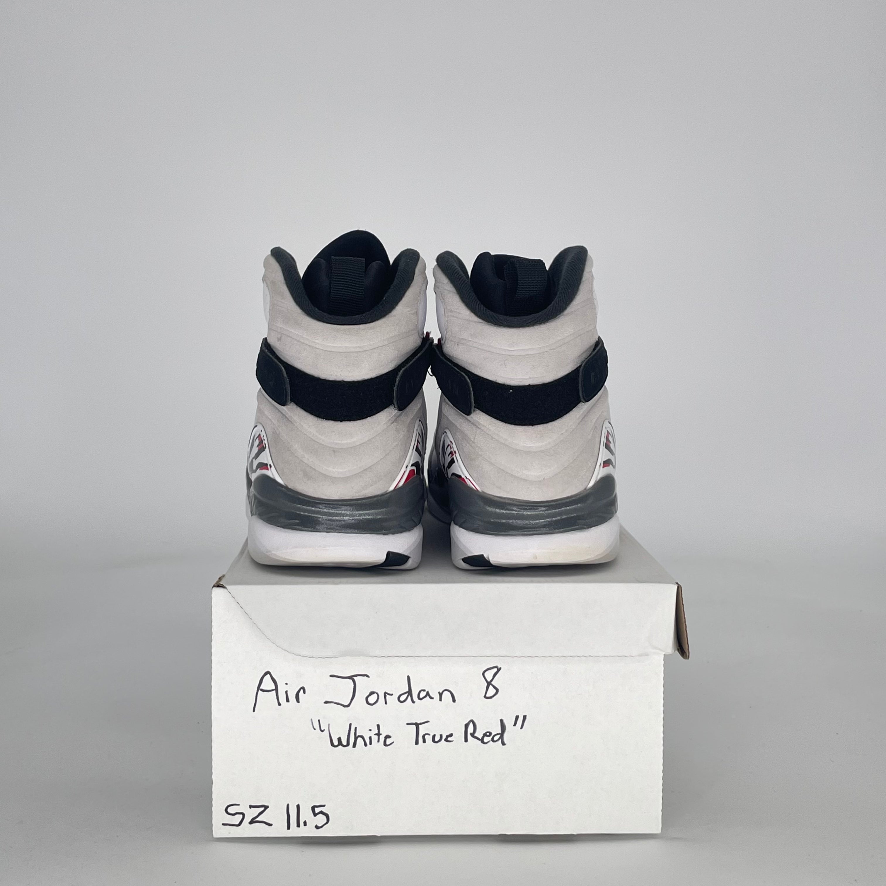 AIR JORDAN 8 WHITE TRUE RED 305381-100 SIZE 11.5/13W