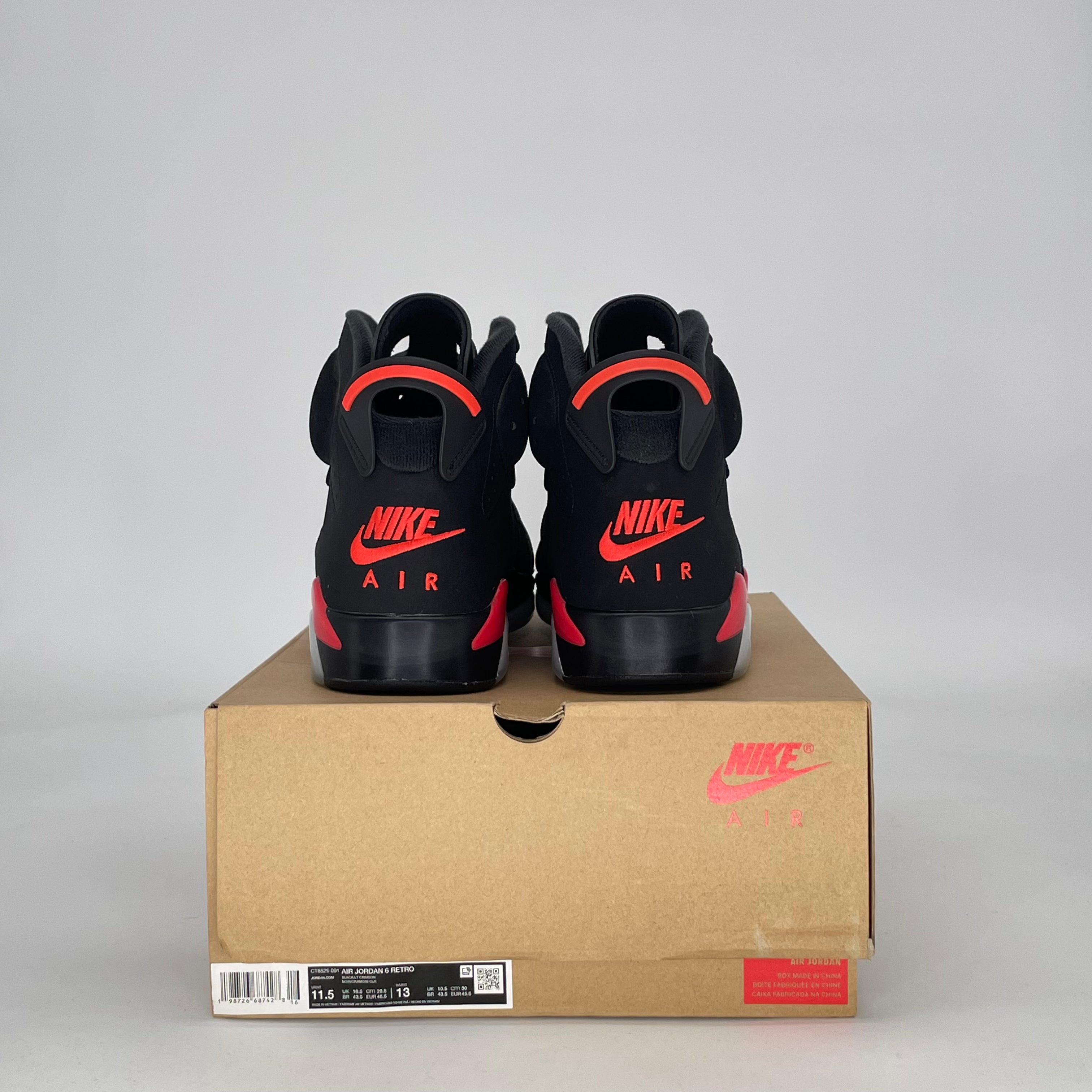 AIR JORDAN 6 INFRARED SALESMAN CT8529-001 SIZE 11.5/13W