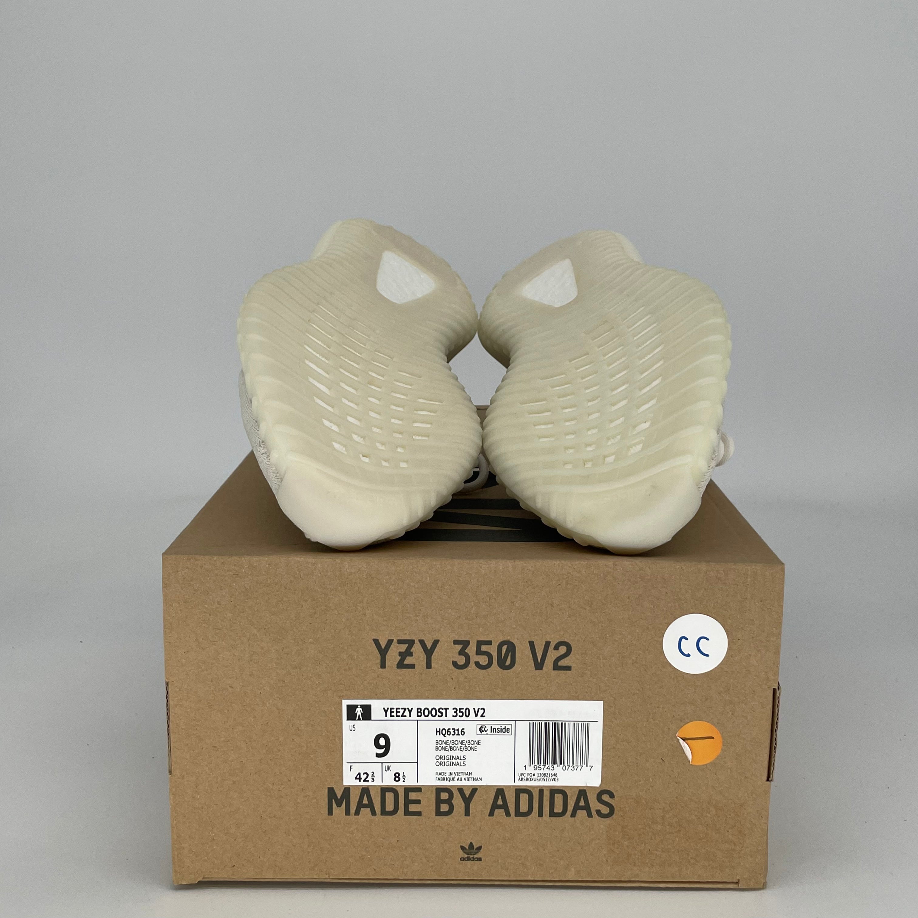 ADIDAS YEEZY 350 V2 BONE HQ6316 SIZE 9/10.5W