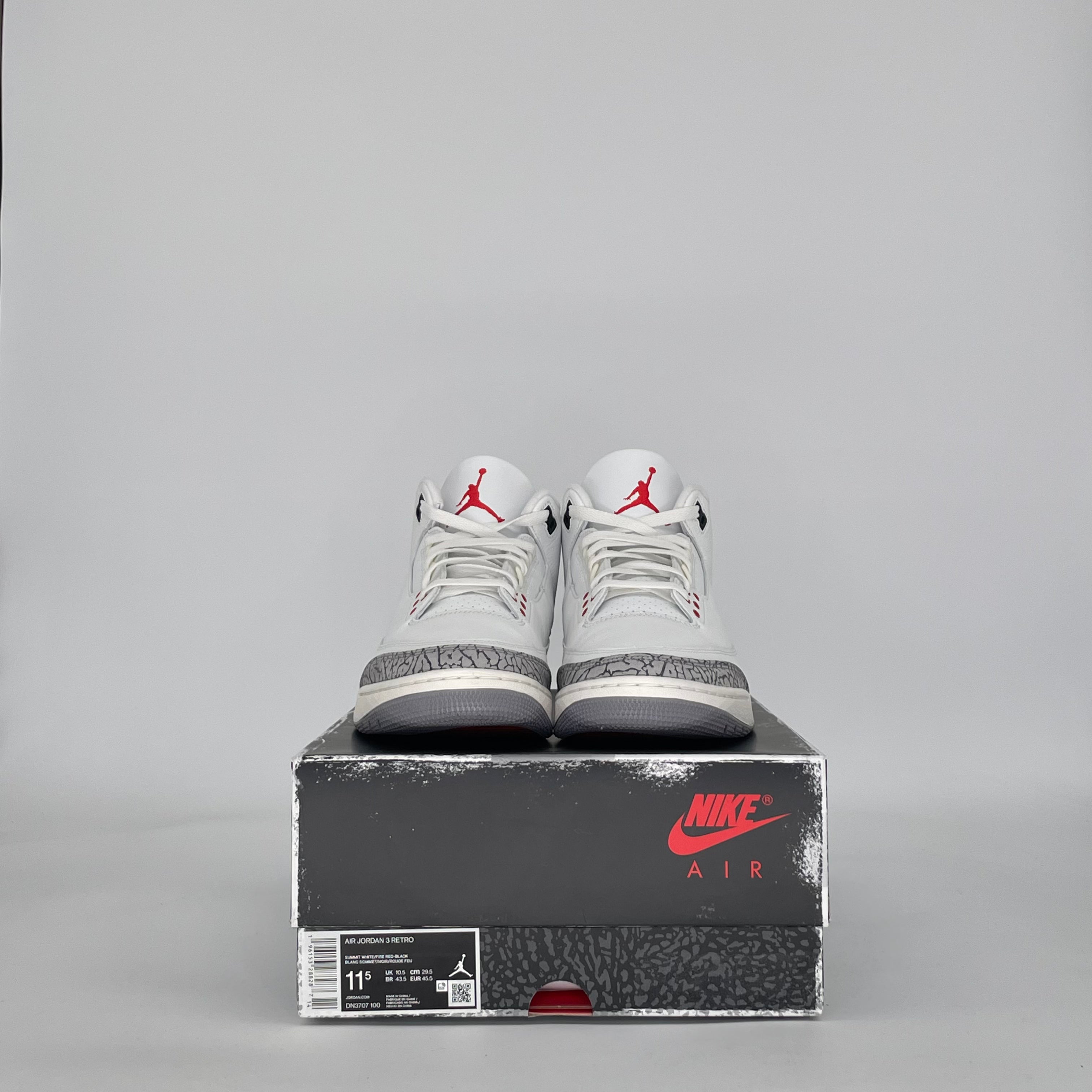 AIR JORDAN 3 WHITE CEMENT REIMAGINED DN3707-100 SIZE 11.5/13W