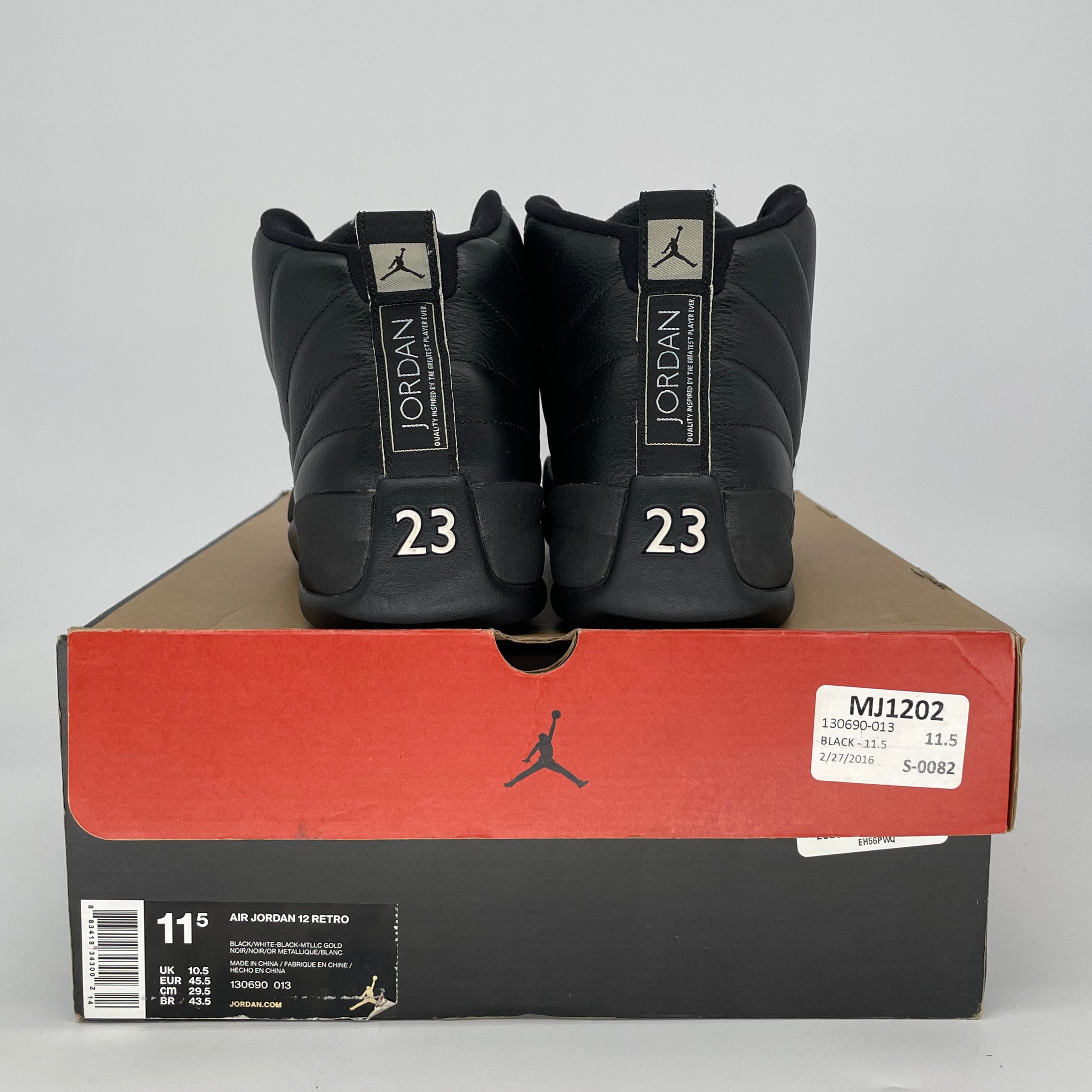 AIR JORDAN 12 THE MASTER 130690-013 SIZE 11.5/13W