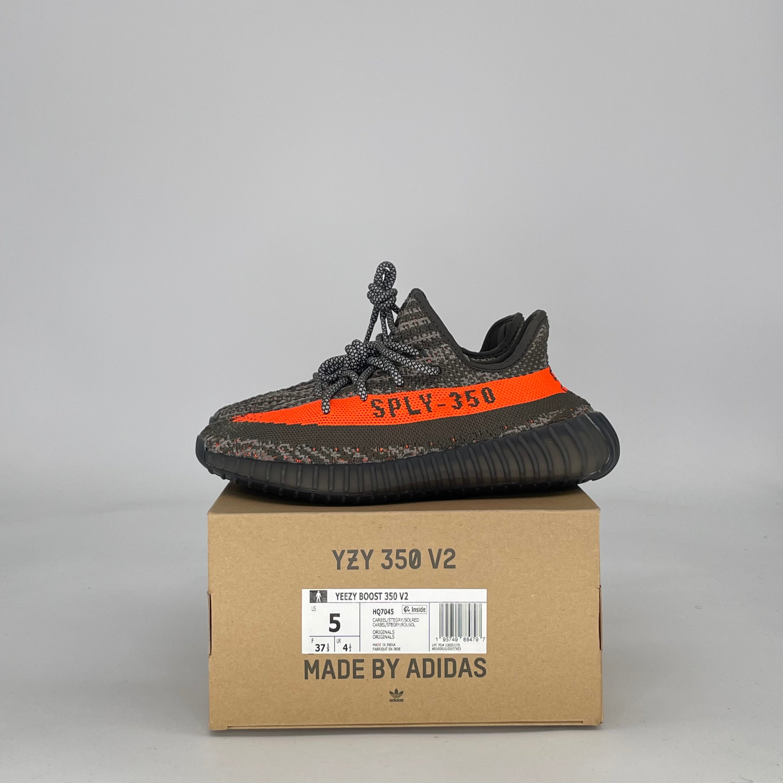 ADIDAS YEEZY BOOST 350 V2 CARBON BELUGA HQ7045 SIZE 5/6.5W GS