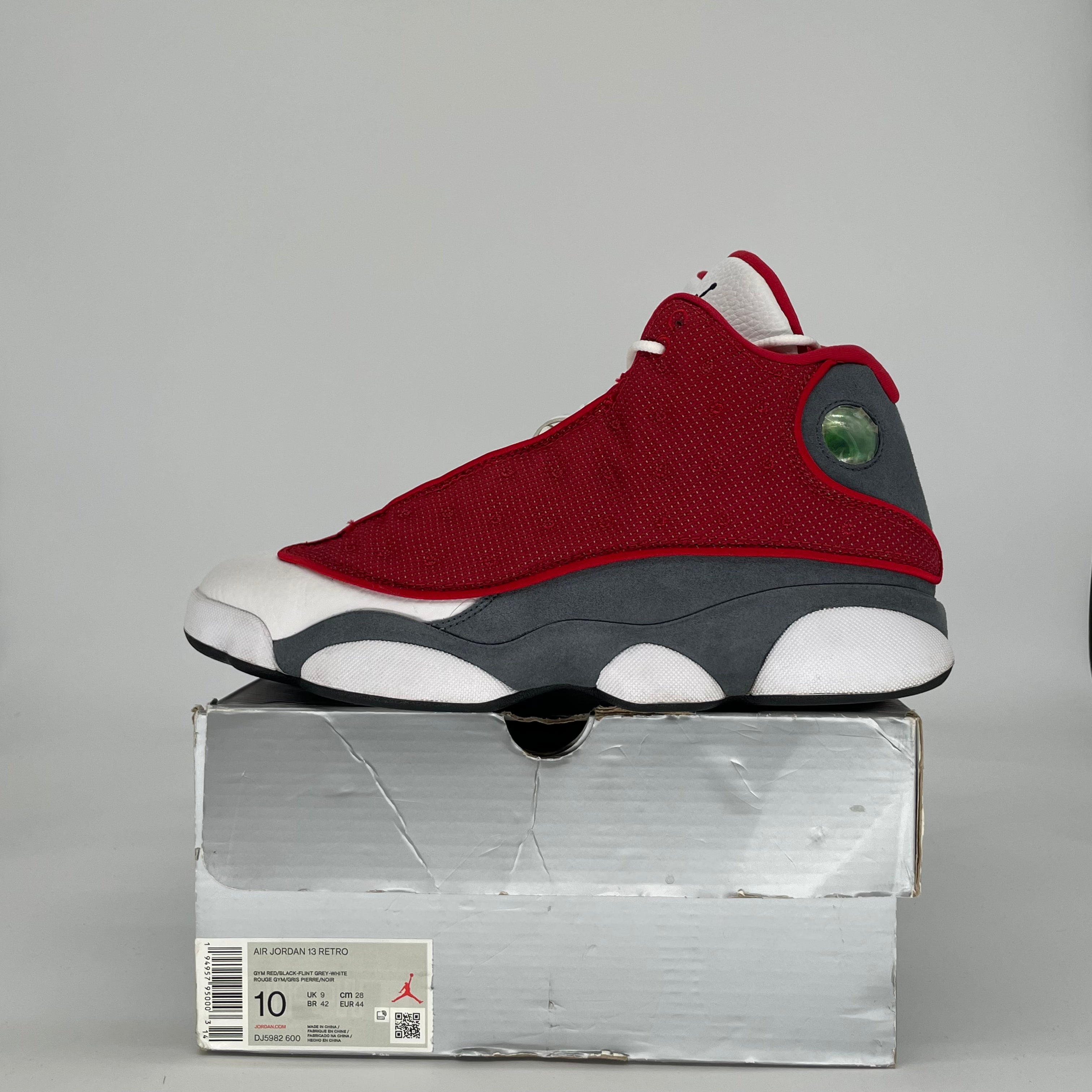 AIR JORDAN 13 GYM RED FLINT GREY DJ5982-600 SIZE 10/11.5W