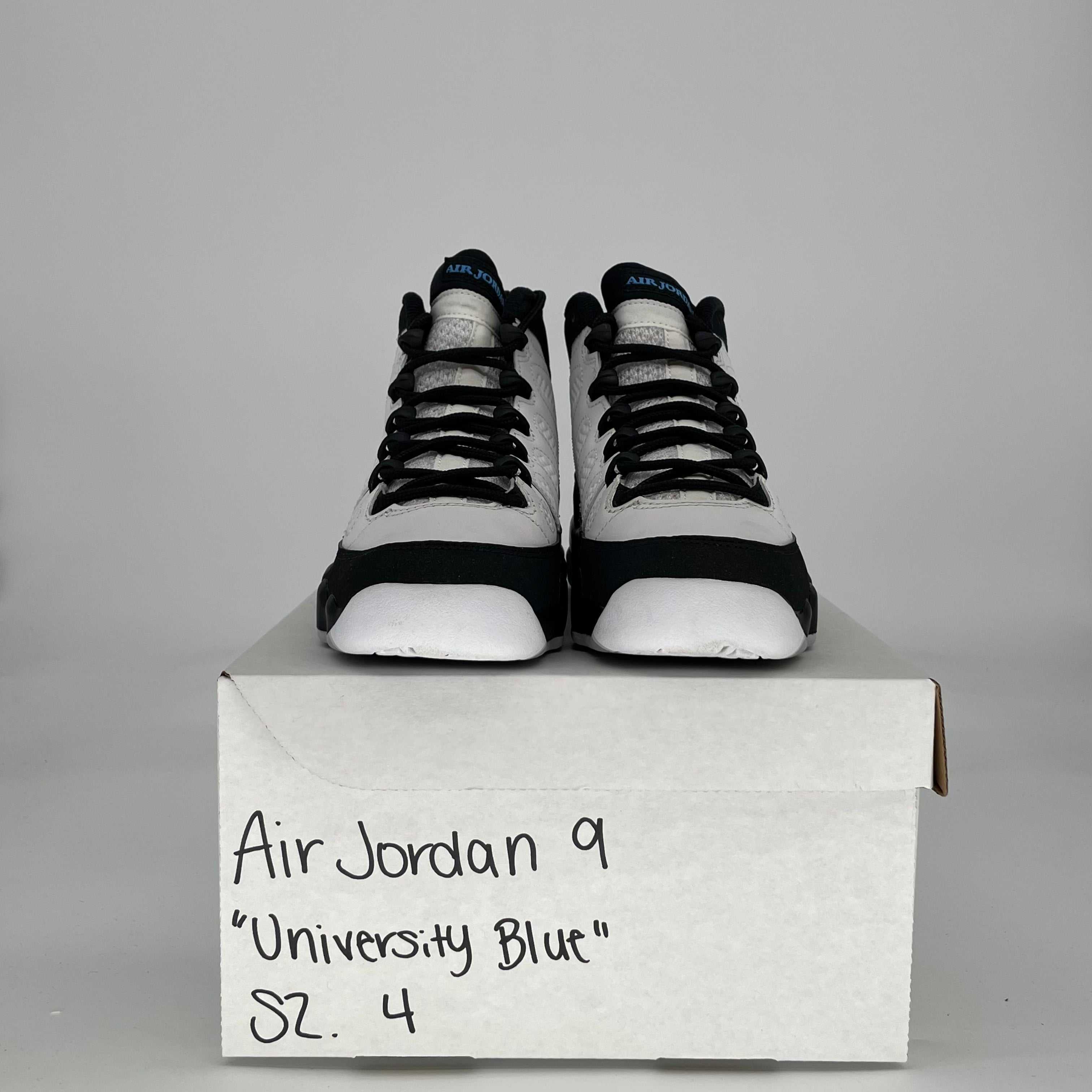 AIR JORDAN 9 UNIVERSITY BLUE 302359-140 SIZE 4/5.5W