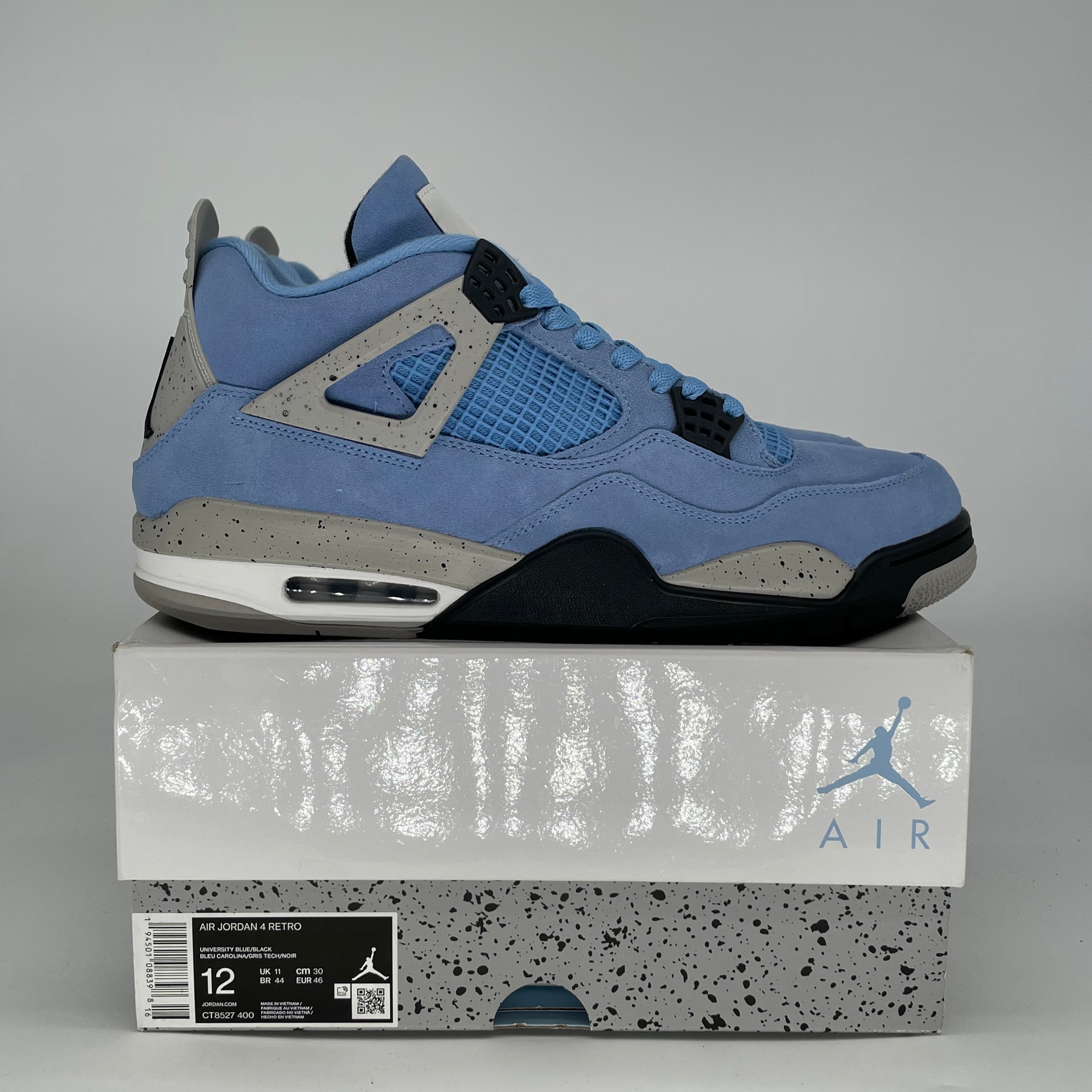 AIR JORDAN 4 UNIVERSITY BLUE CT8527-400 SIZE 12/13.5W