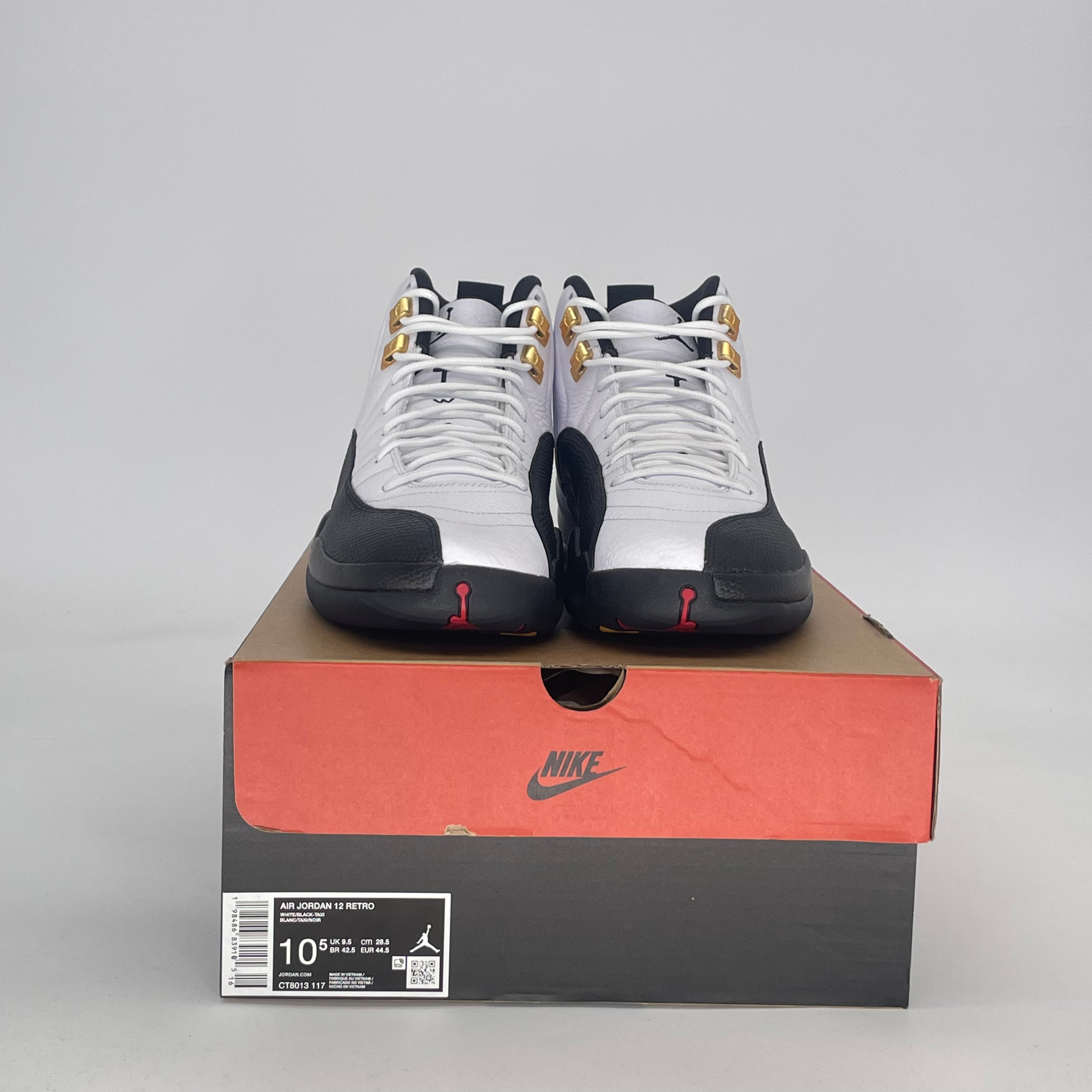 AIR JORDAN 12 TAXI CT8013-117 SIZE 10.5/12W
