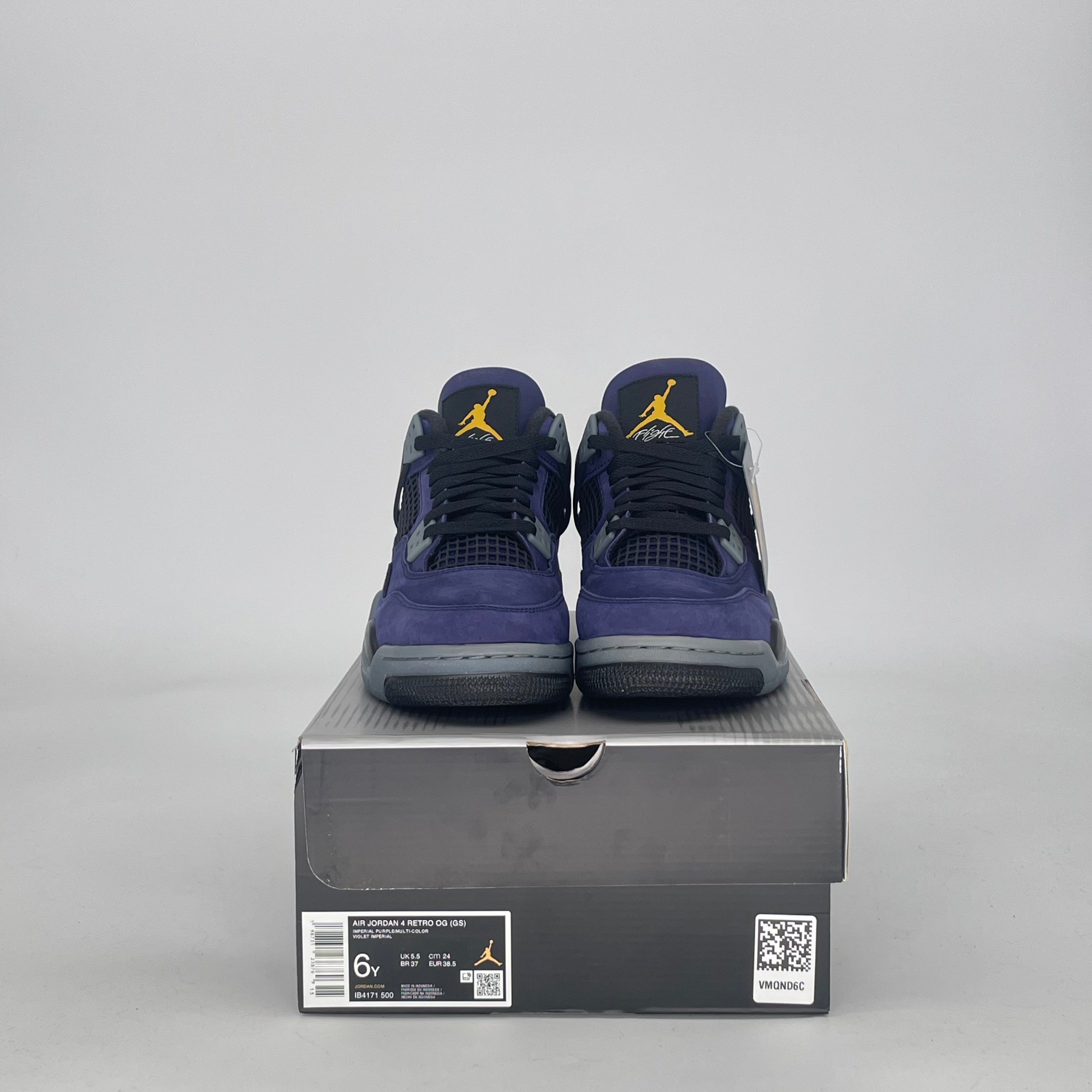 AIR JORDAN 4 LAKERS IB4171-500 SIZE 6/7.5W GS