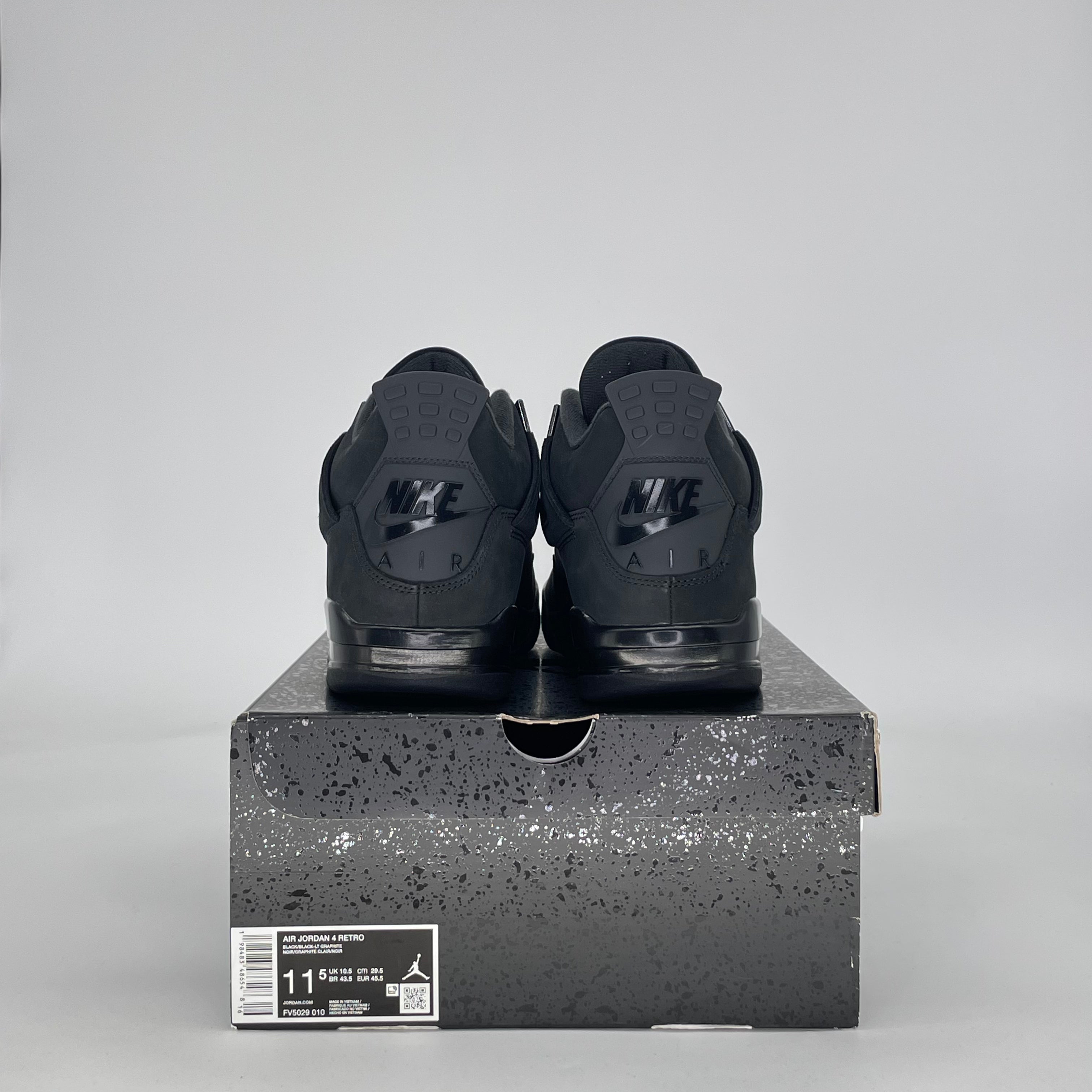 AIR JORDAN 4 BLACK CAT FV5029-010 SIZE 11.5/13W