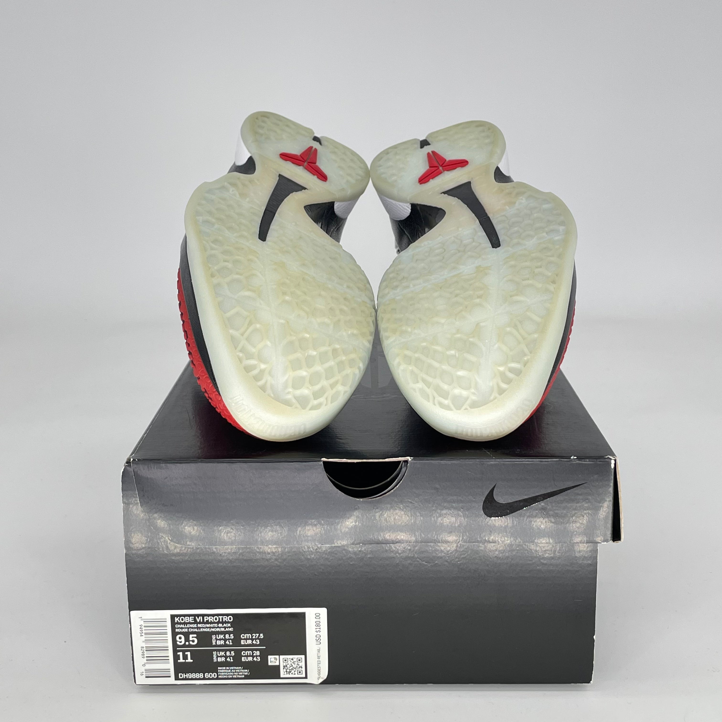 NIKE KOBE 6 PROTRO CHALLENGE RED ALL STAR DH9888-600 SIZE 9.5/11W