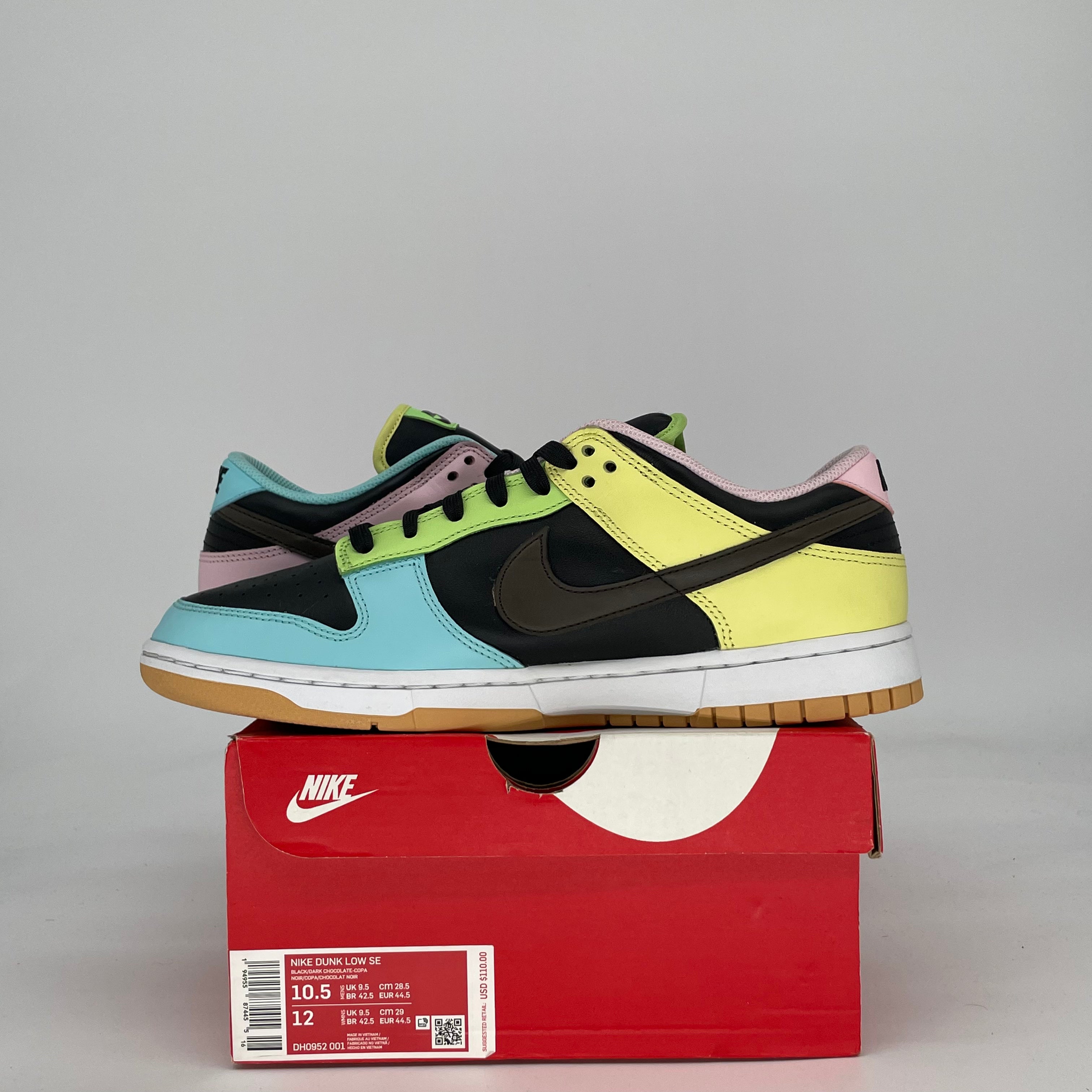 NIKE DUNK LOW FREE 99 BLACK DH0952-001 SIZE 10.5/12W