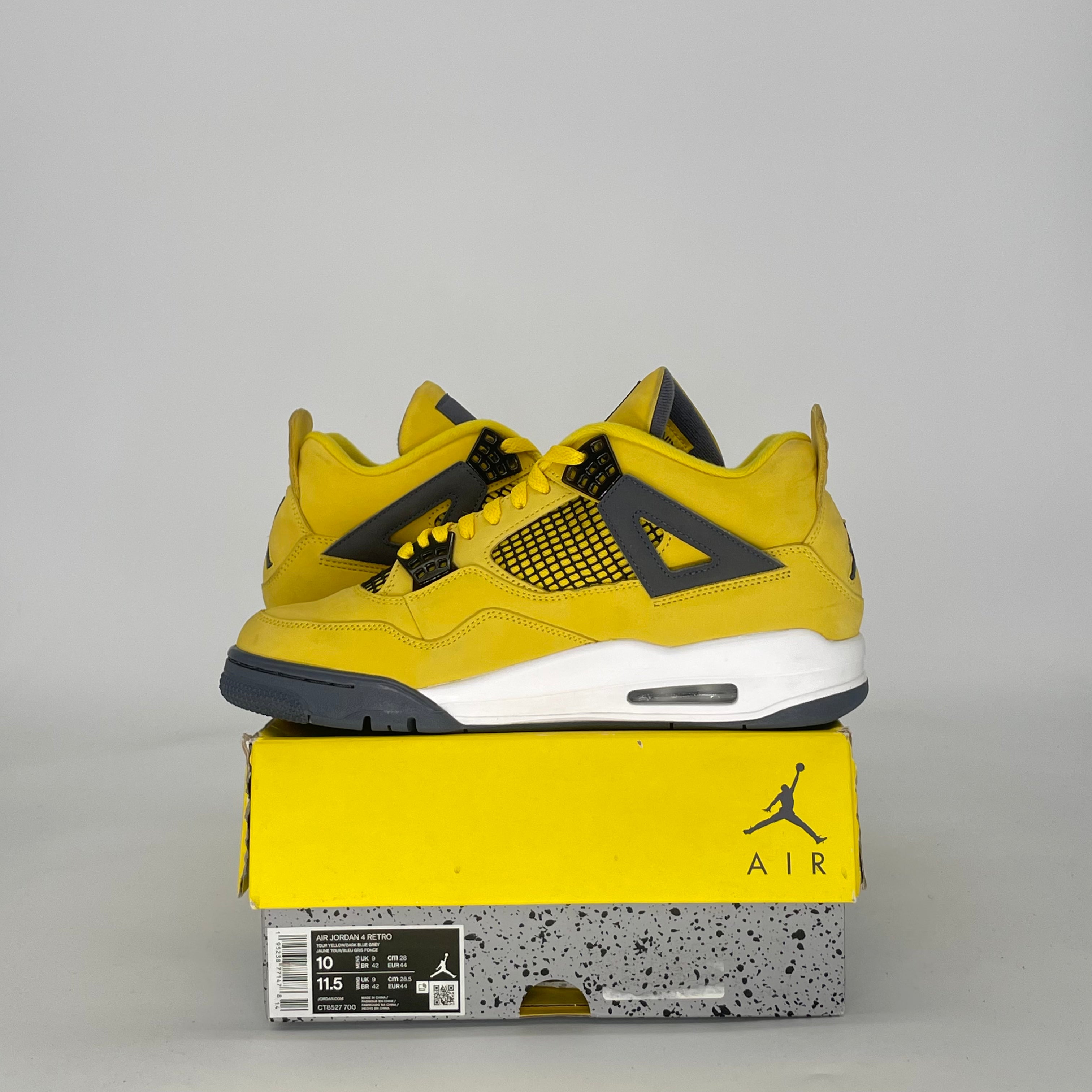 AIR JORDAN 4 LIGHTNING (2021) CT8527-700 SIZE 10/11.5W