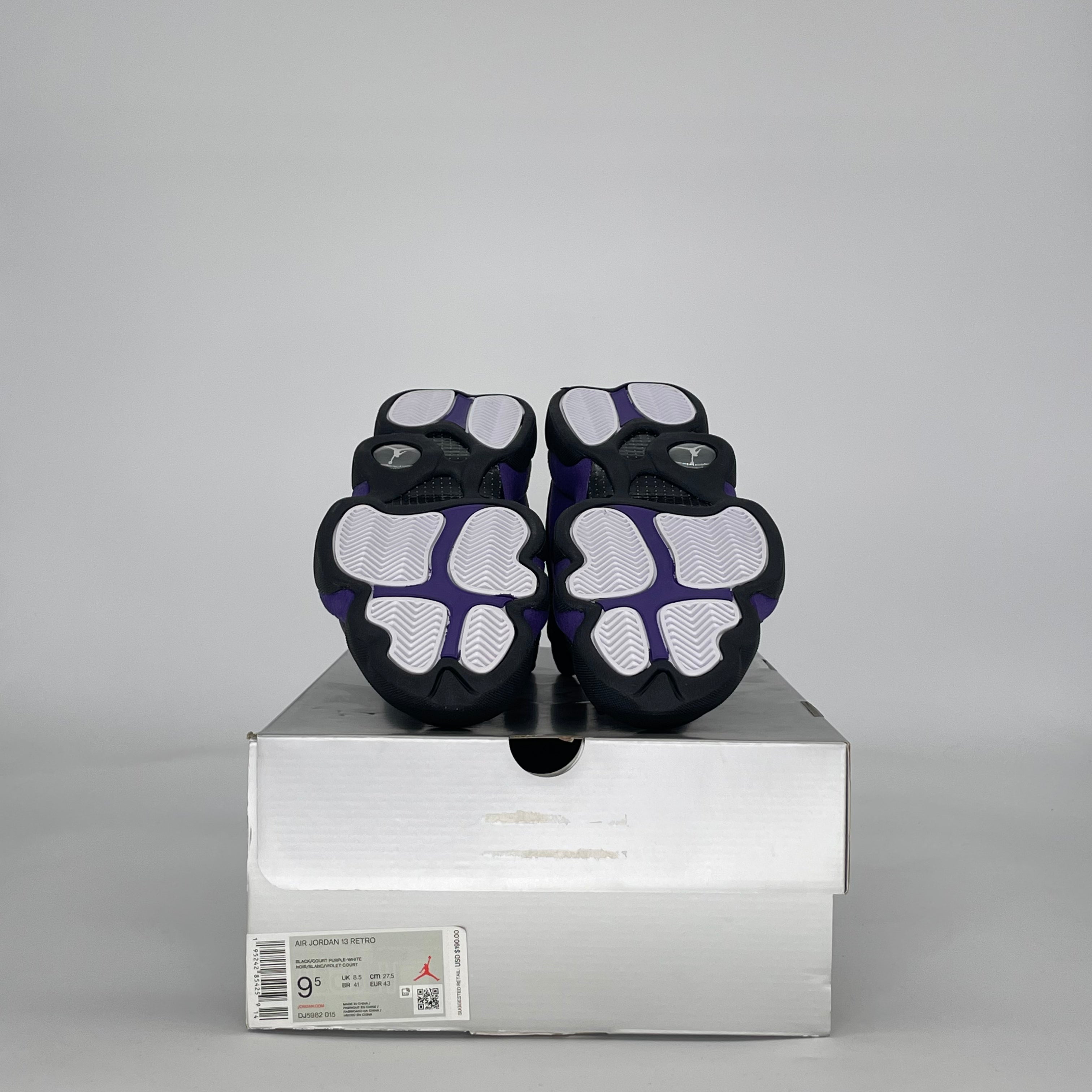 AIR JORDAN 13 COURT PURPLE DJ5982-015 SIZE 9.5/11W
