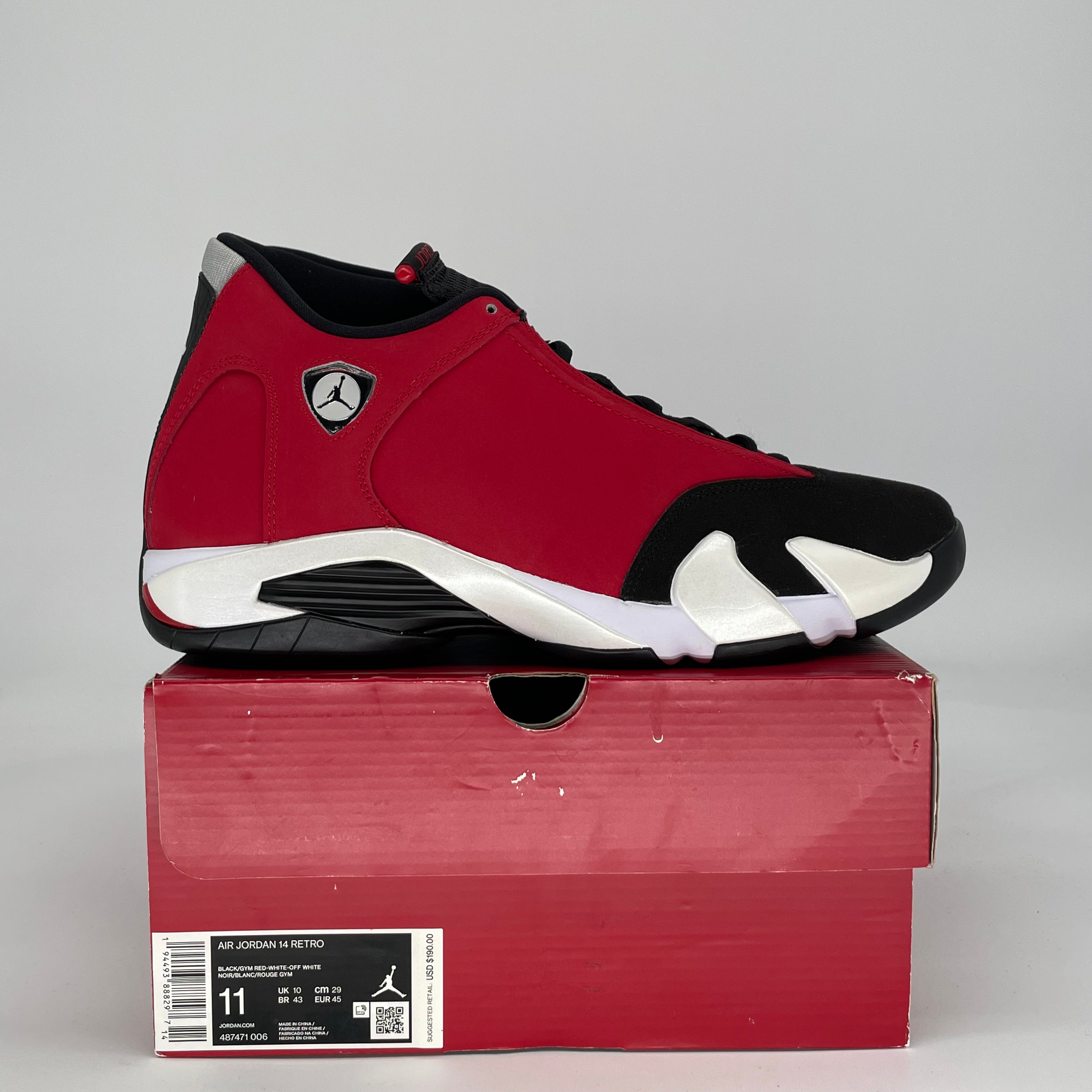 AIR JORDAN 14 GYM RED TORO 487471-006 SIZE 11/12.5W