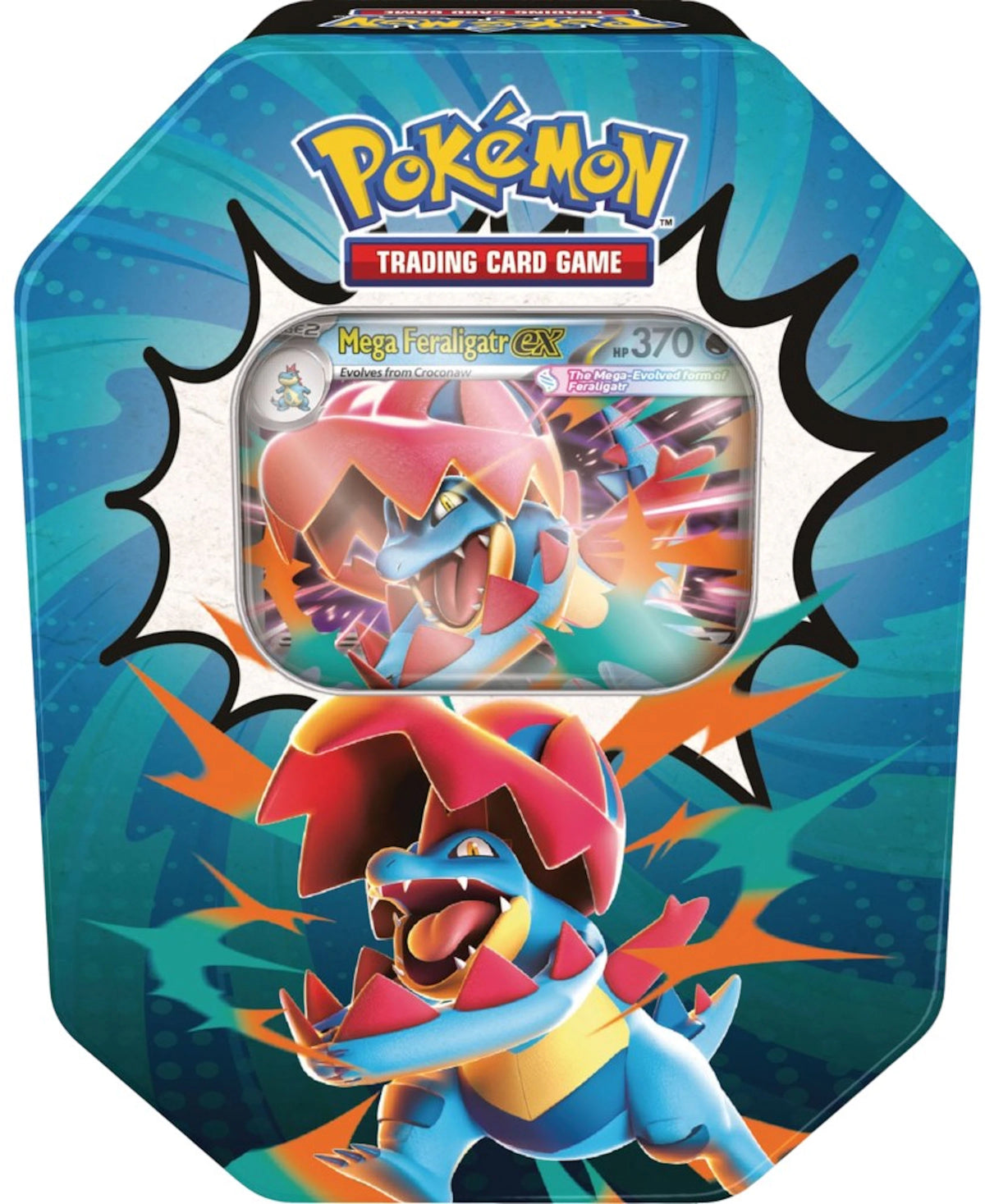Pokémon Ascended Heroes Mega Feraligatr ex Tin