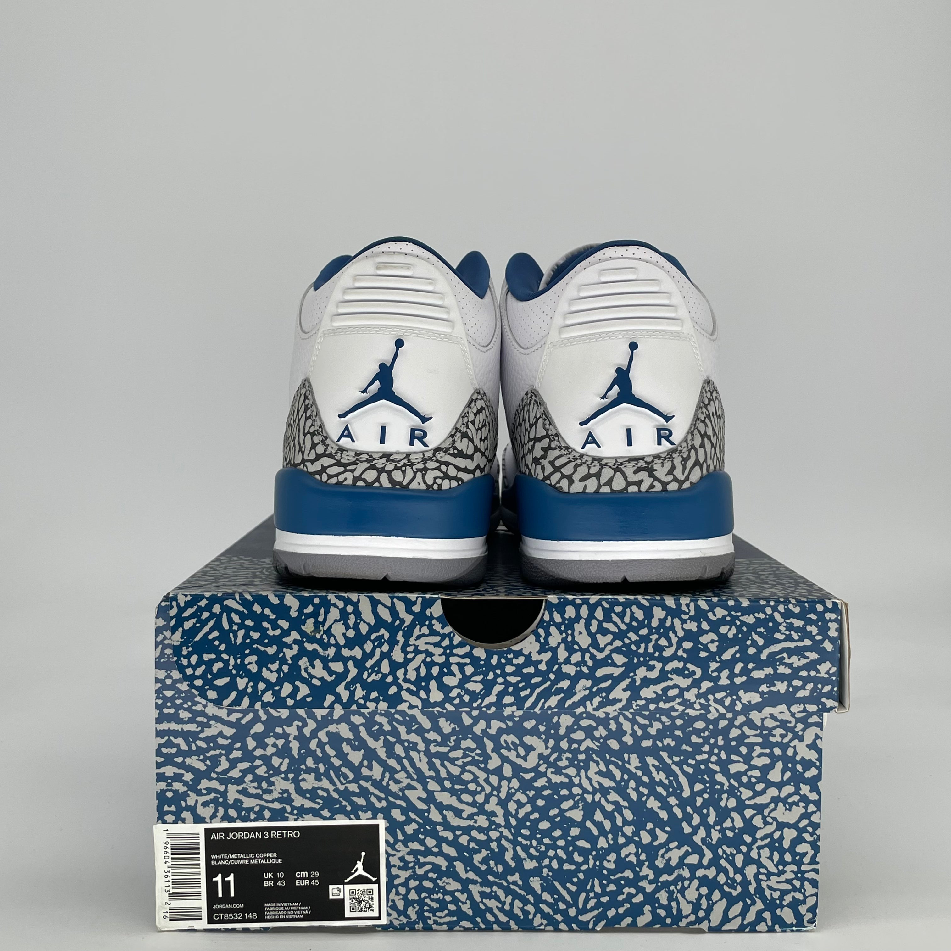 AIR JORDAN 3 WIZARDS CT8532-148 SIZE 11/12.5W