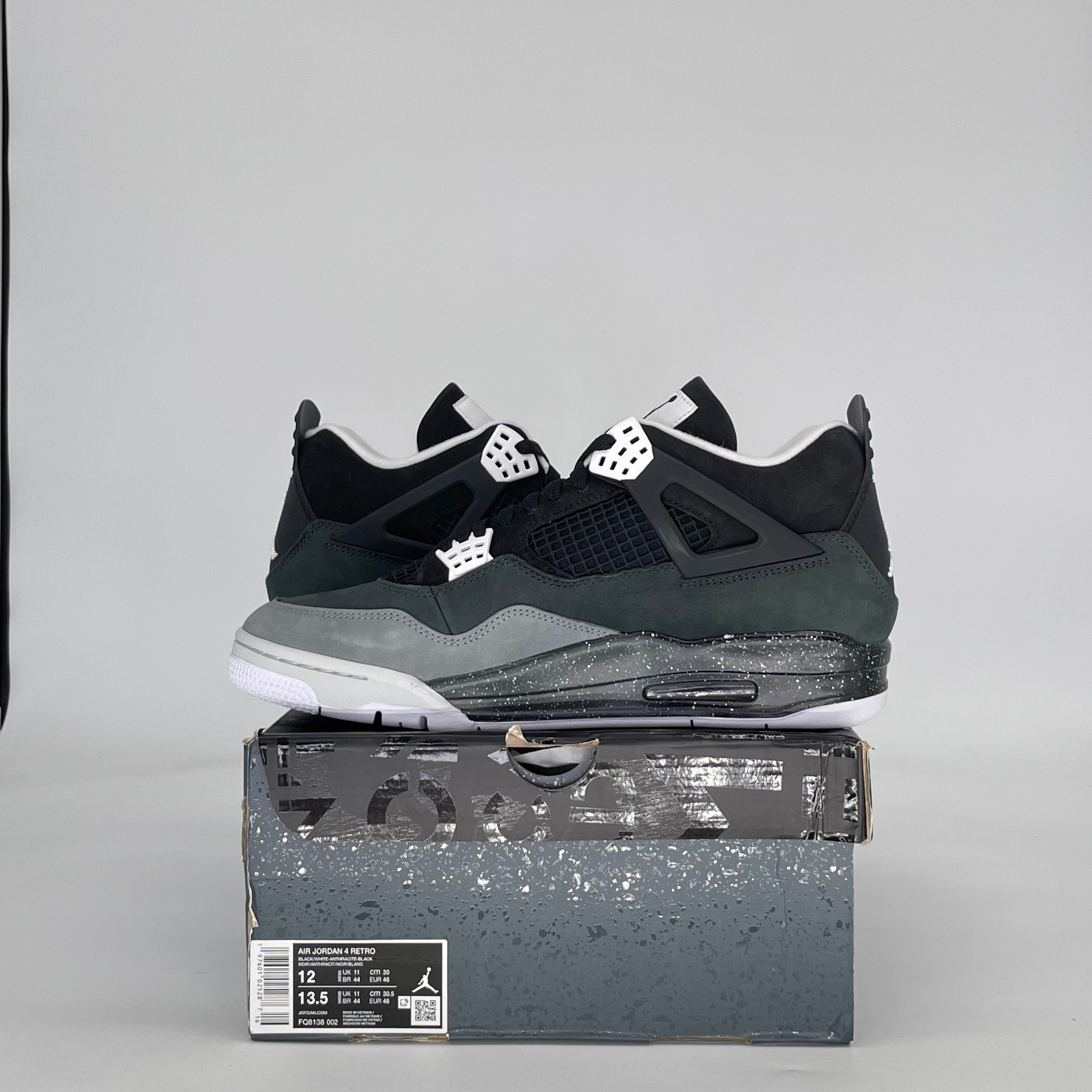 AIR JORDAN 4 FEAR (2024) FQ8138-002 SIZE 12/13.5W