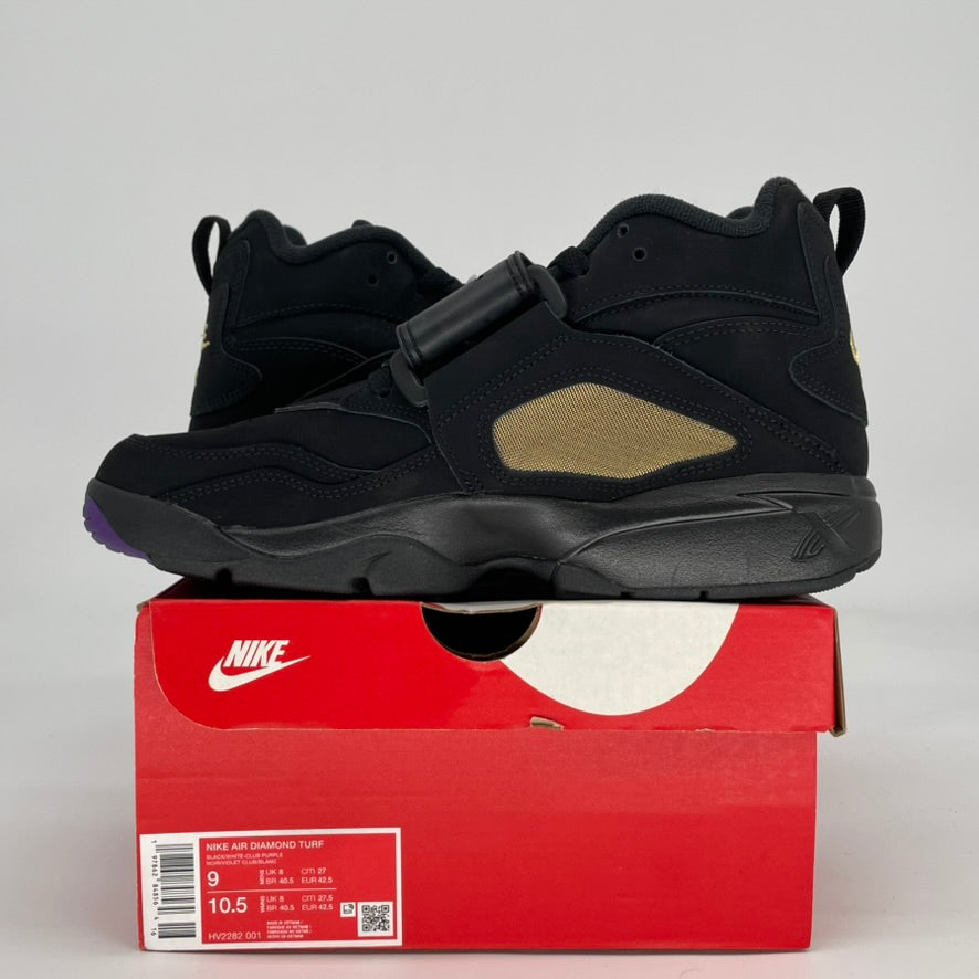 NIKE AIR DIAMOND TURF RAVENS HV2282-001 SIZE9/10.5W
