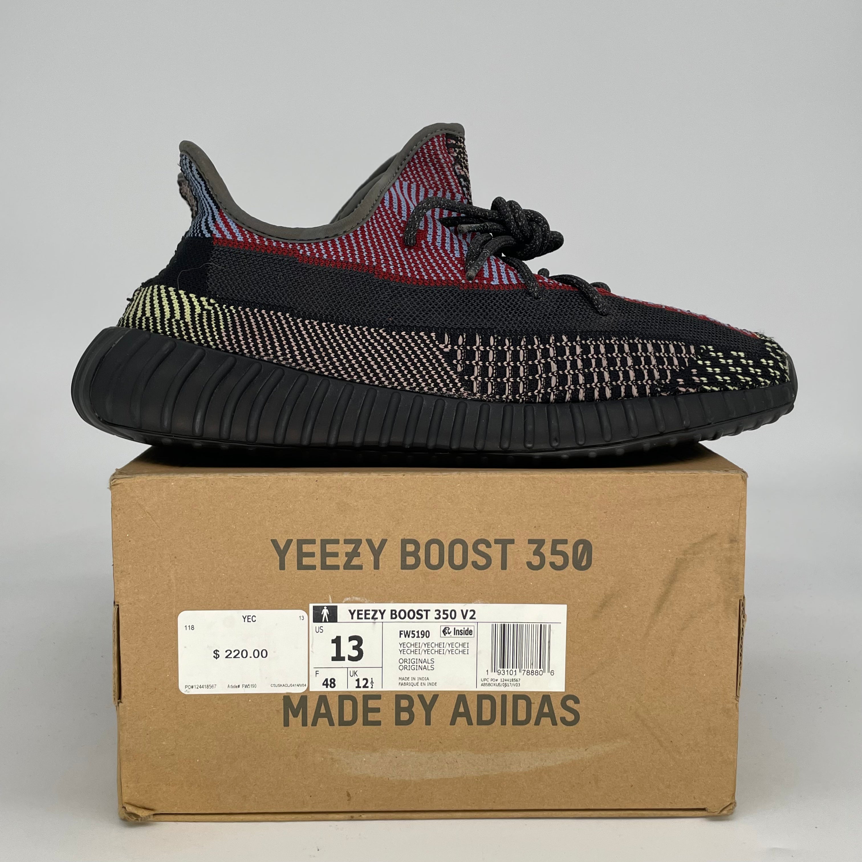 ADIDAS YEEZY 350 V2 YECHEIL FW5190 SIZE 13/14.5W