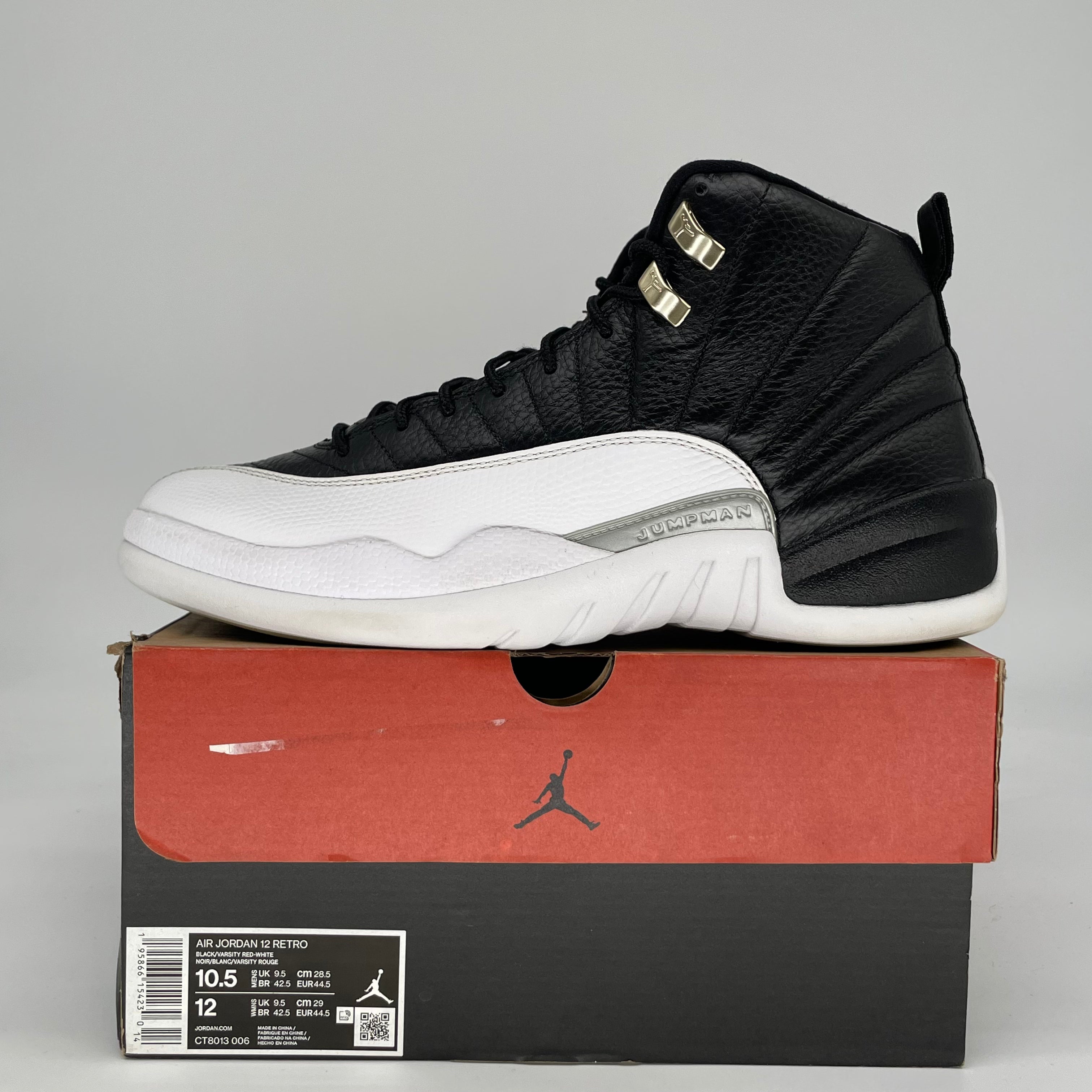AIR JORDAN 12 PLAYOFFS CT8013-006 SIZE 10.5/12W