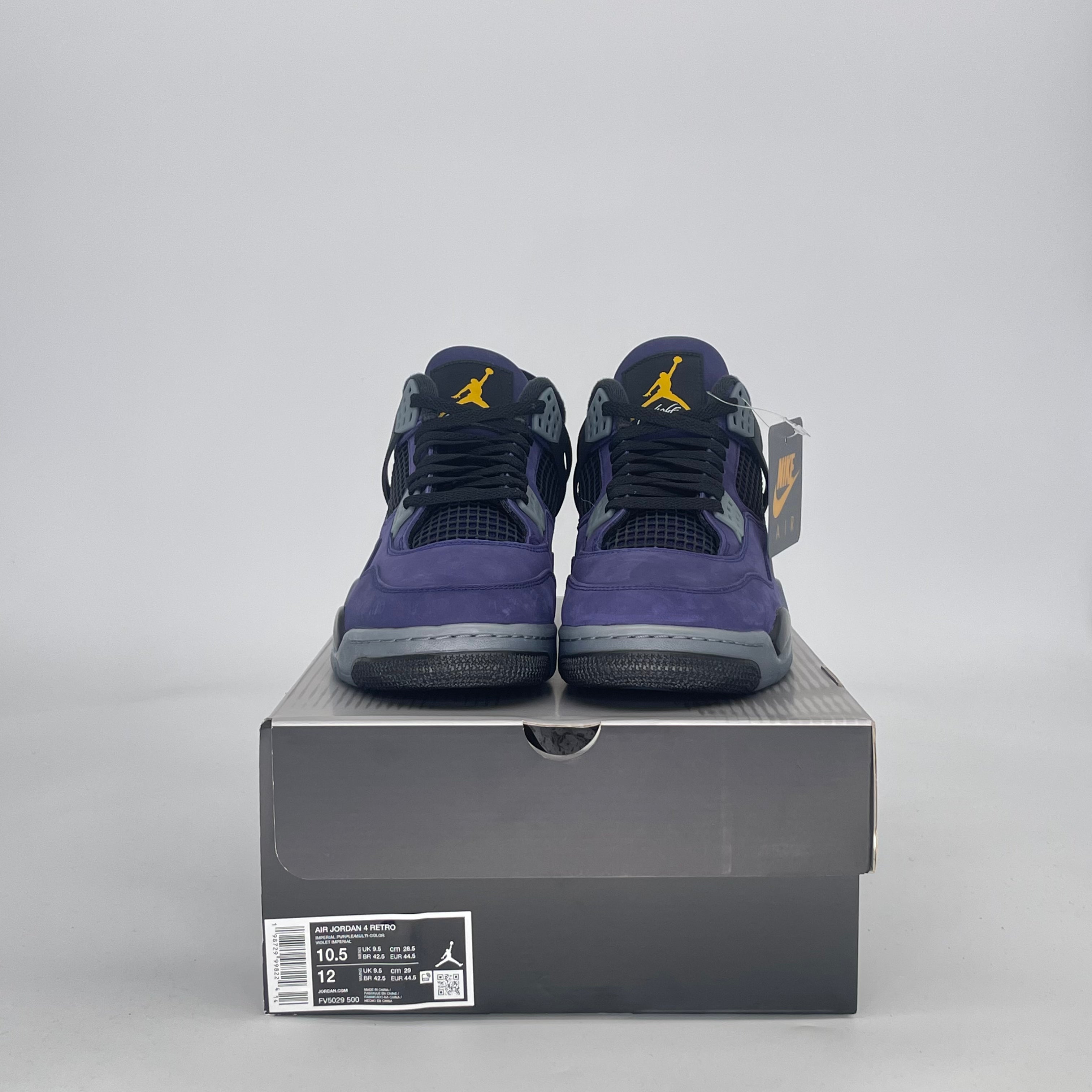 AIR JORDAN 4 LAKERS FV5029-500 SIZE 10.5/12W