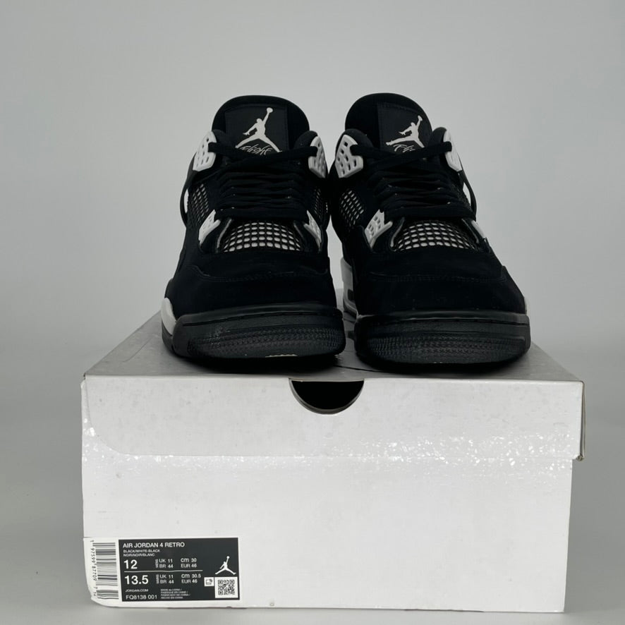 AIR JORDAN 4 WHITE THUNDER FQ8138-001 SIZE 12/13.5W