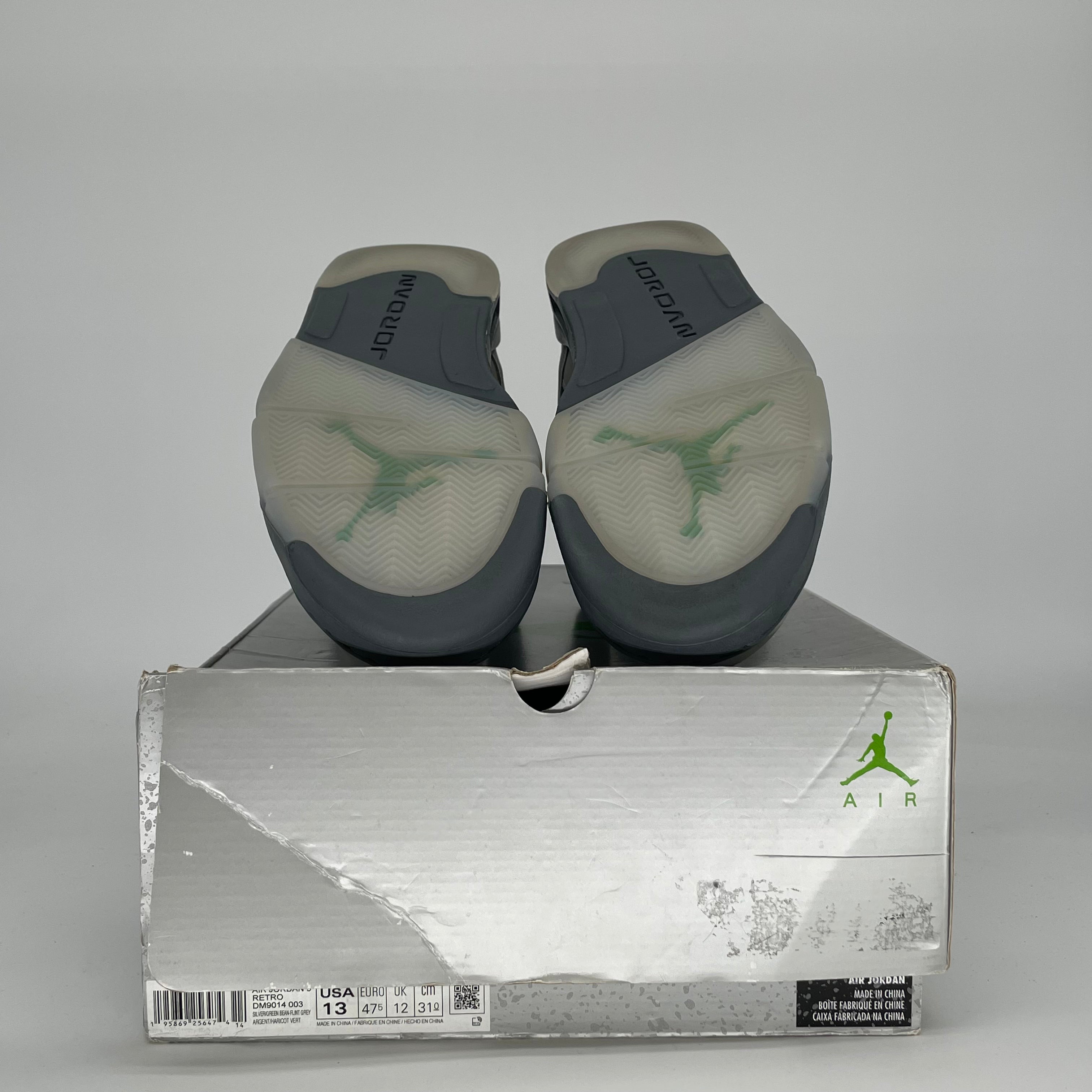 AIR JORDAN 5 GREEN BEAN DM9014-003 SIZE 13/14.5W