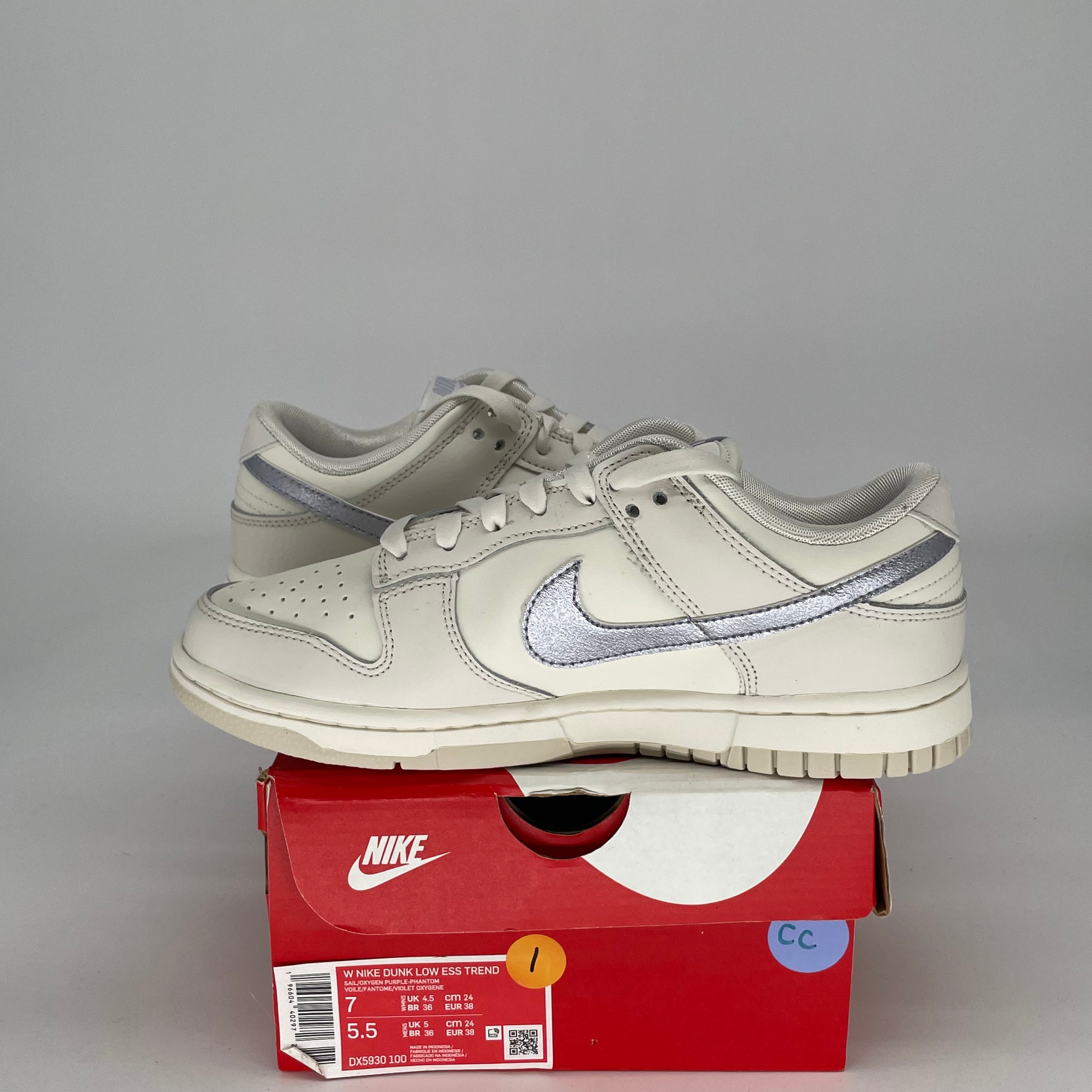 NIKE DUNK LOW SAIL OXYGEN PURPLE W DX5930-100 SIZE 5.5/7W