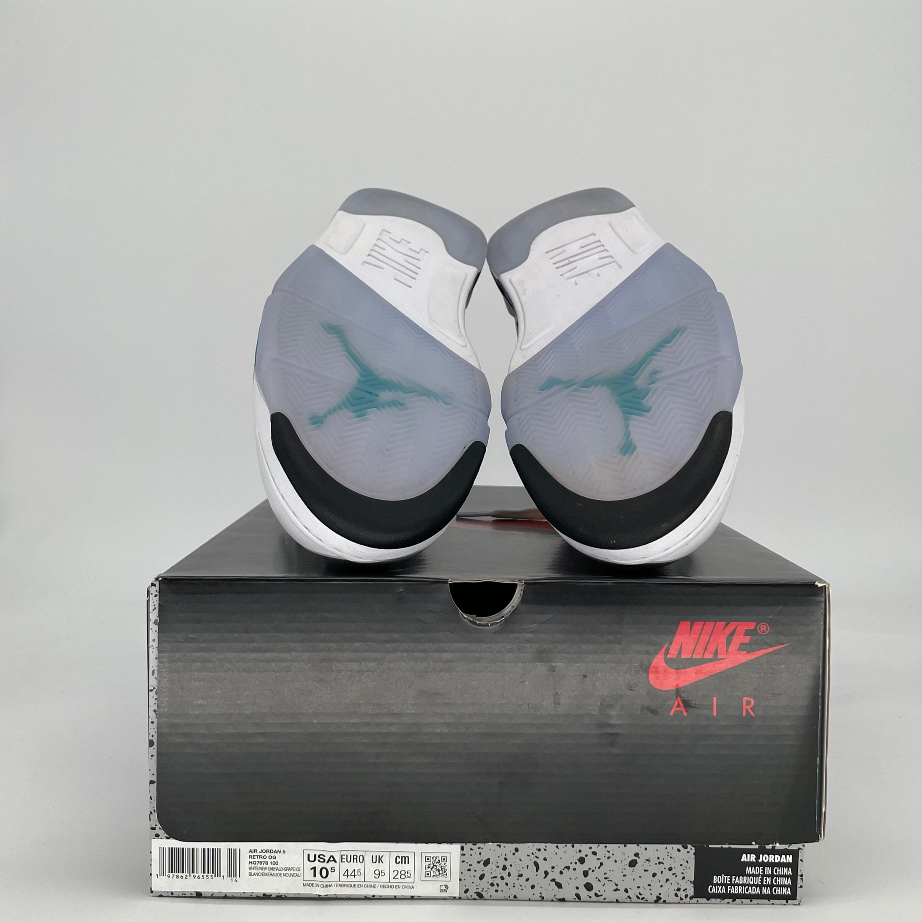 AIR JORDAN 5 GRAPE HQ7978-100 SIZE 10.5/12W