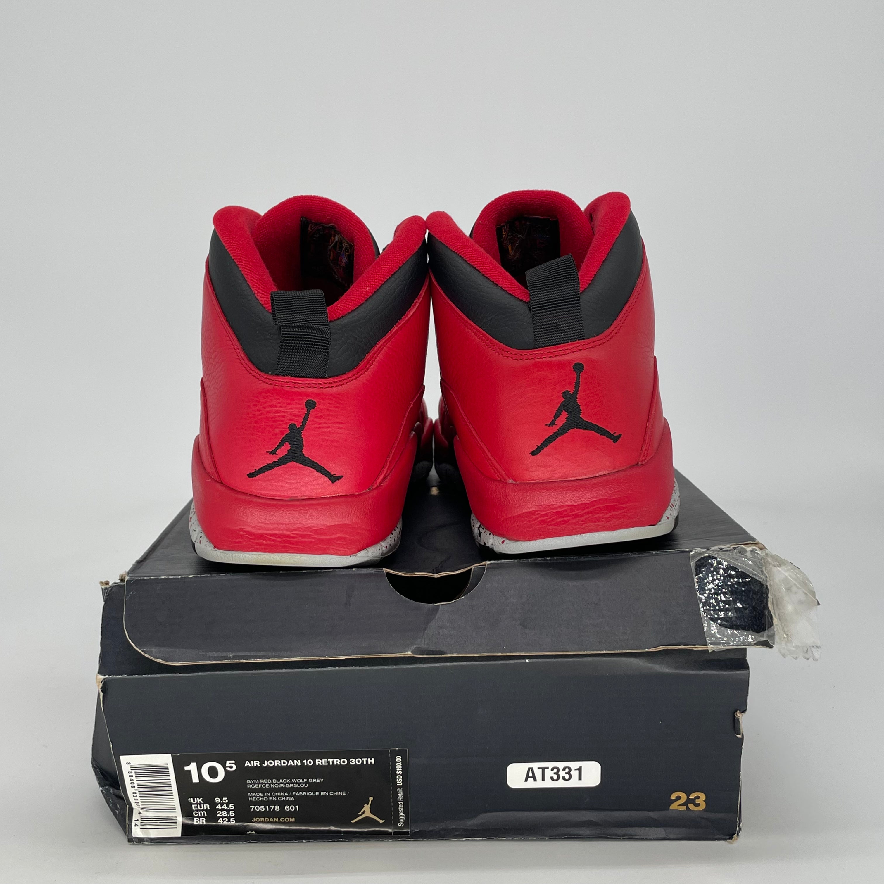 AIR JORDAN 10 BULLS OVER BROADWAY 705178-601 SIZE 10.5/12W