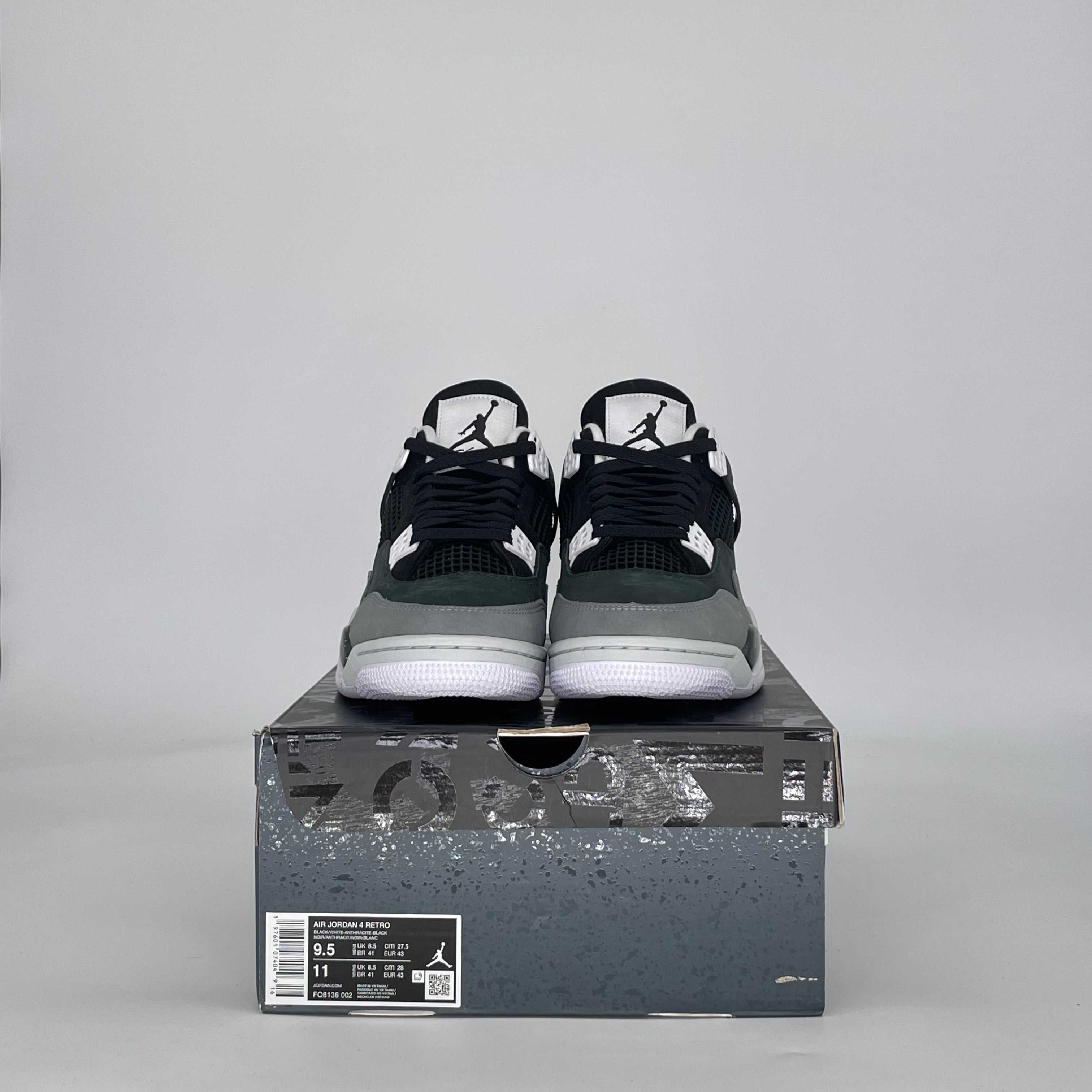 AIR JORDAN 4 FEAR (2024) FQ8138-002 SIZE 9.5/11W