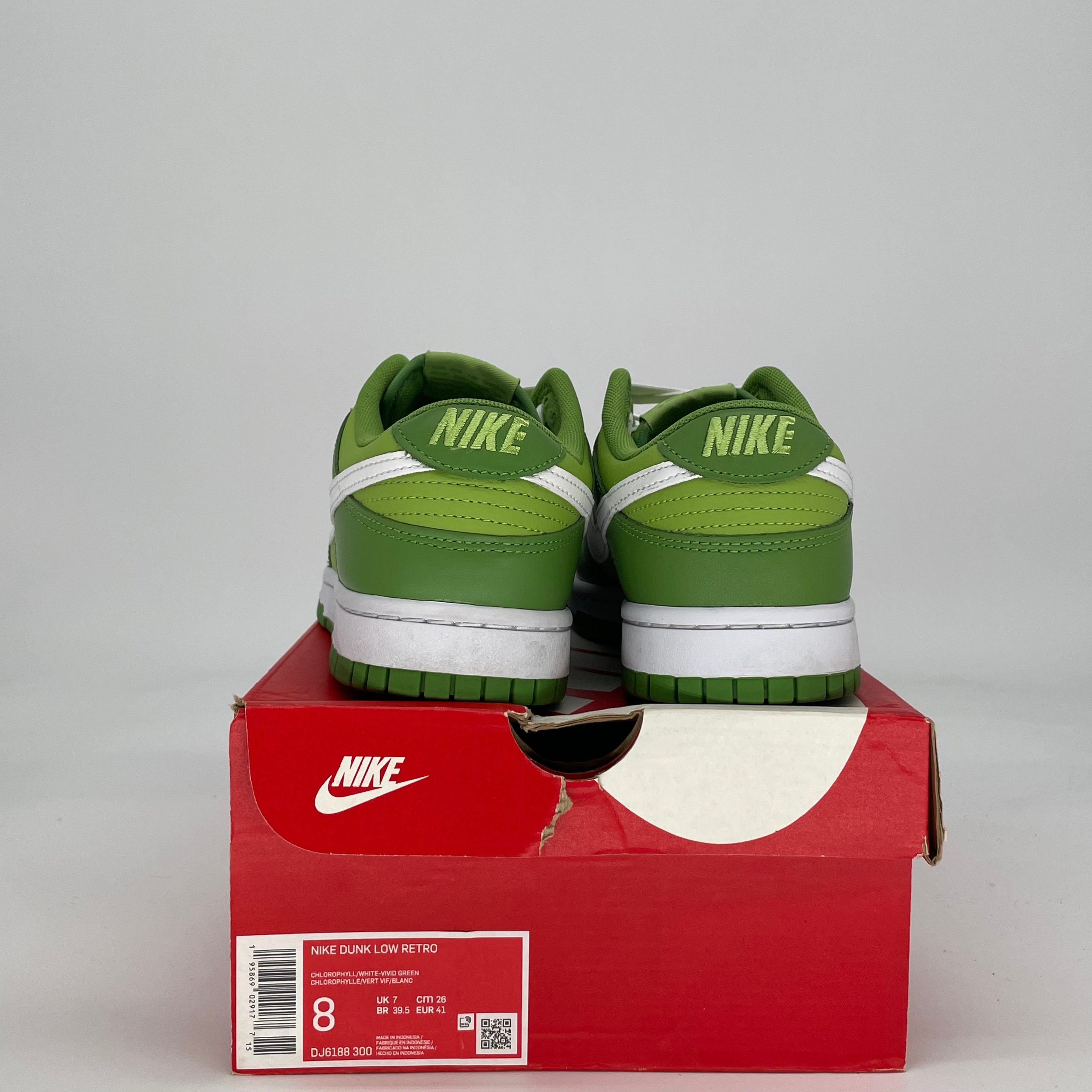 NIKE DUNK LOW CHLOROPHYLL DJ6188-300 SIZE 8/9.5W