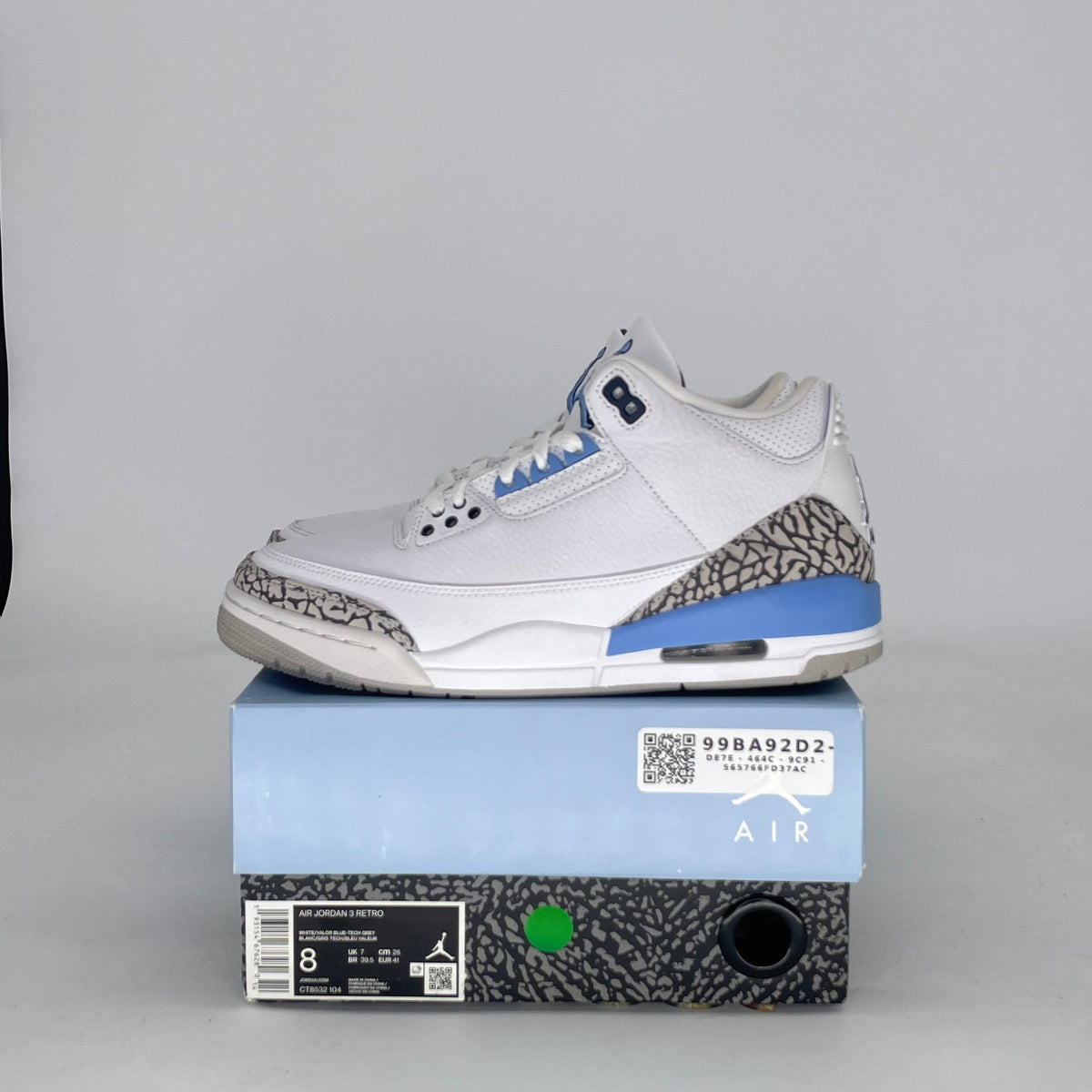 Jordan 3 Retro UNC (2020)
