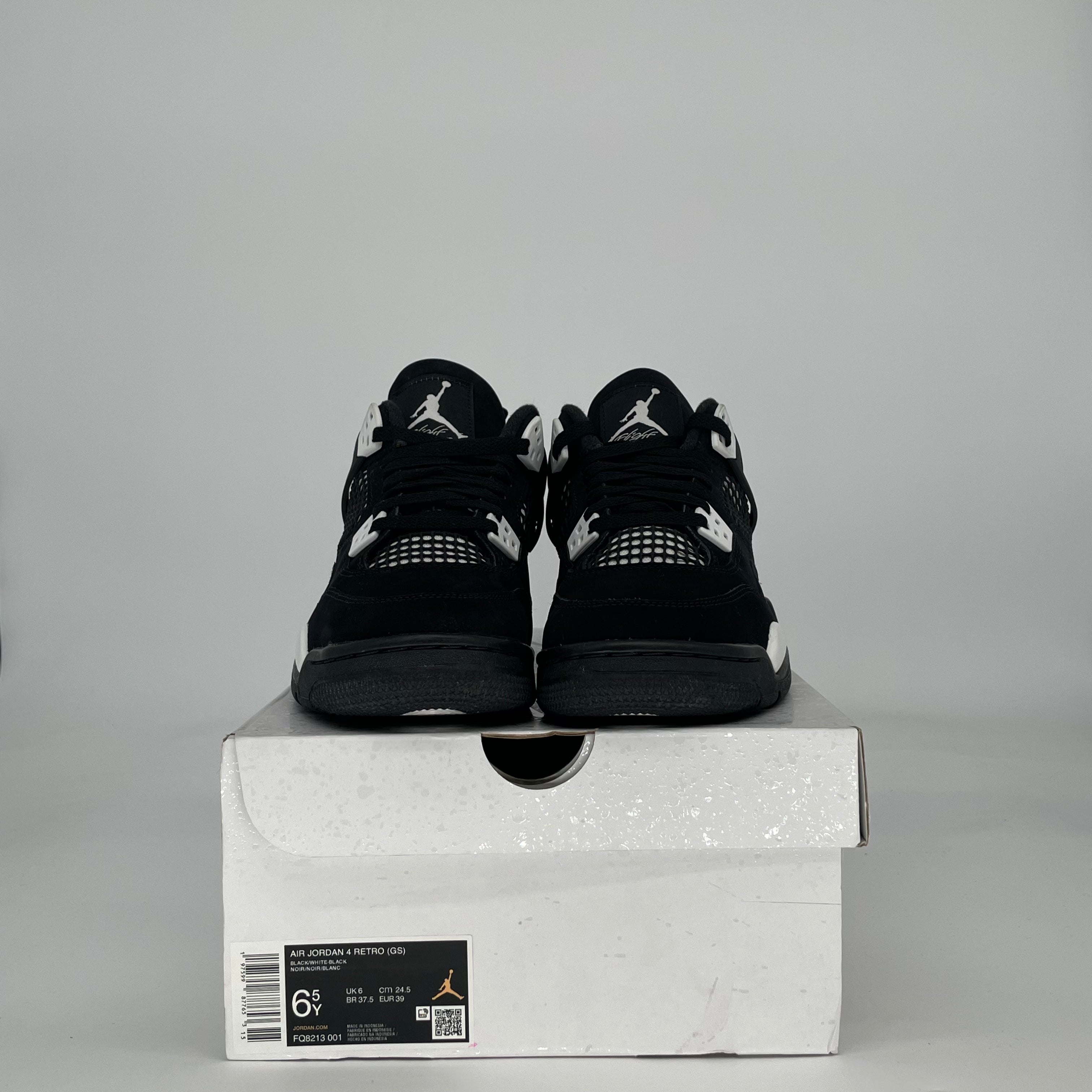 AIR JORDAN 4 WHITE THUNDER FQ8213-001 SIZE 6.5/8W