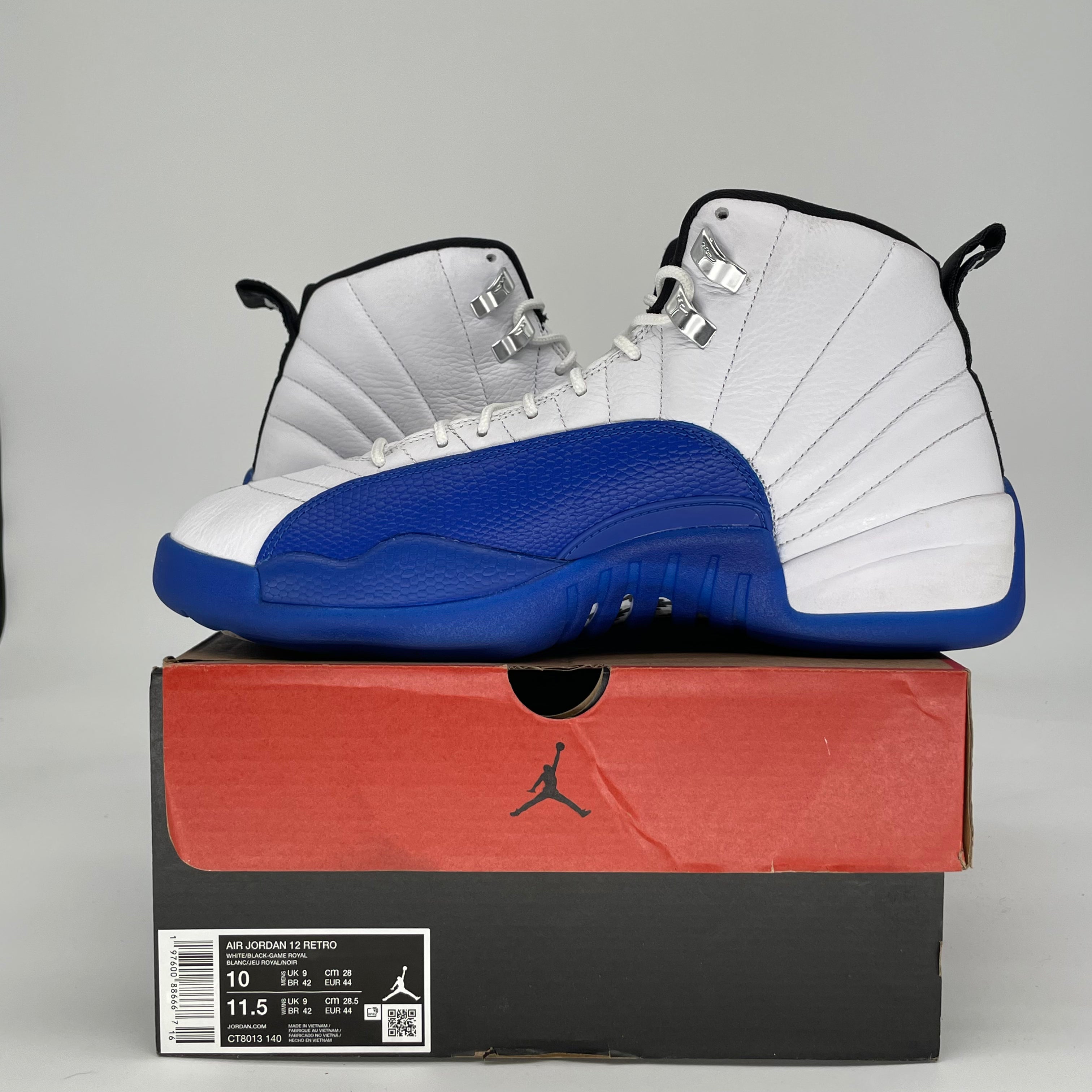 AIR JORAN 12 BLUEBERRY CT8013-140 SIZE 10/11.5W