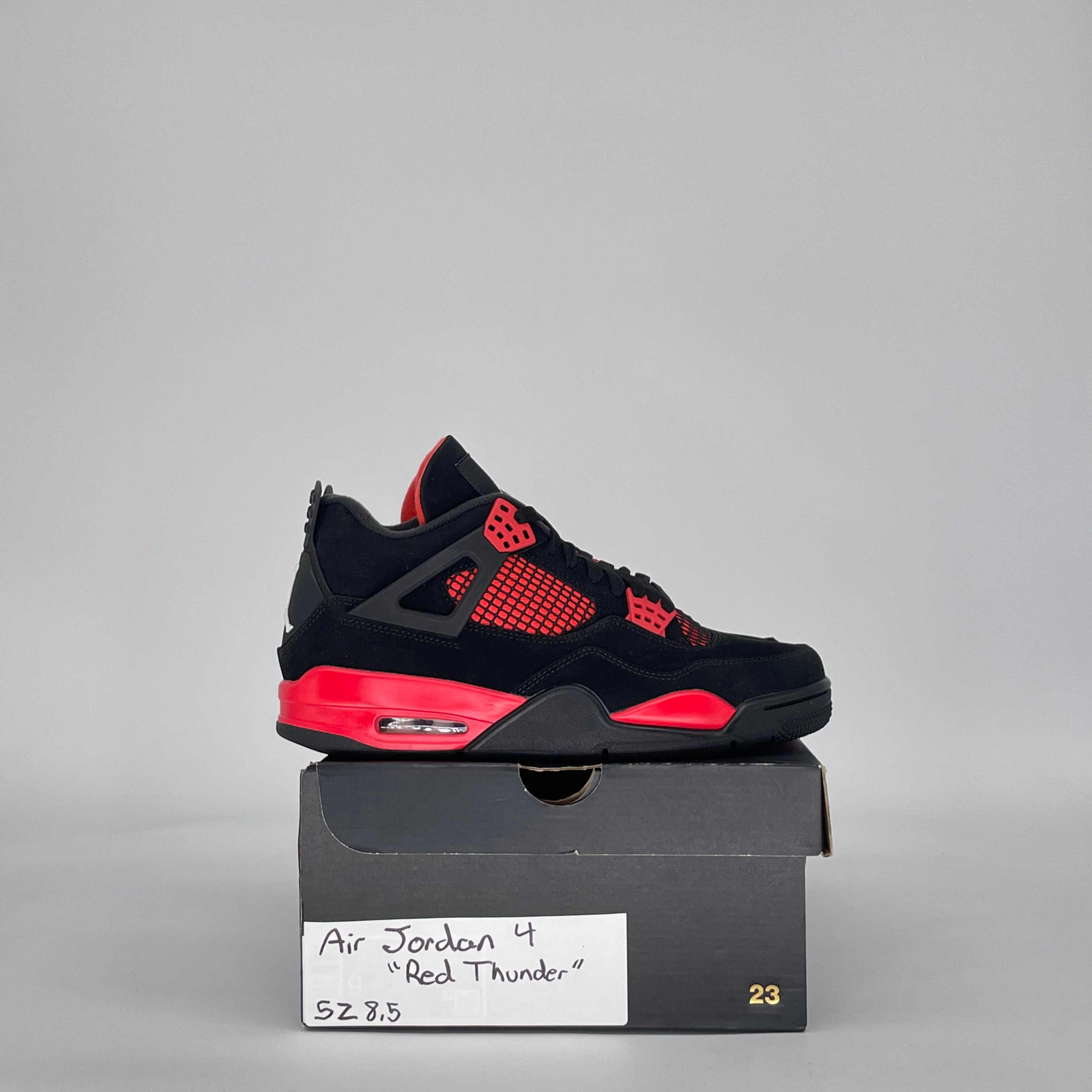 AIR JORDAN 4 RED THUNDER CT8527-016 SIZE 8.5/10W