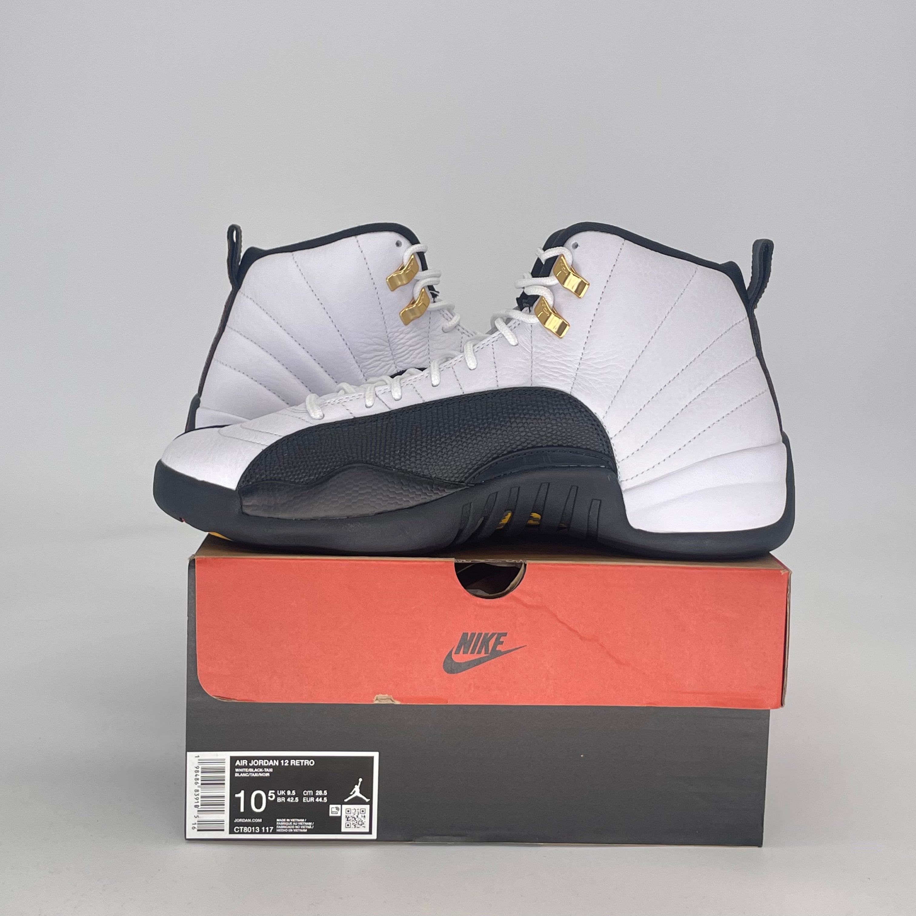 AIR JORDAN 12 TAXI CT8013-117 SIZE 10.5/12W