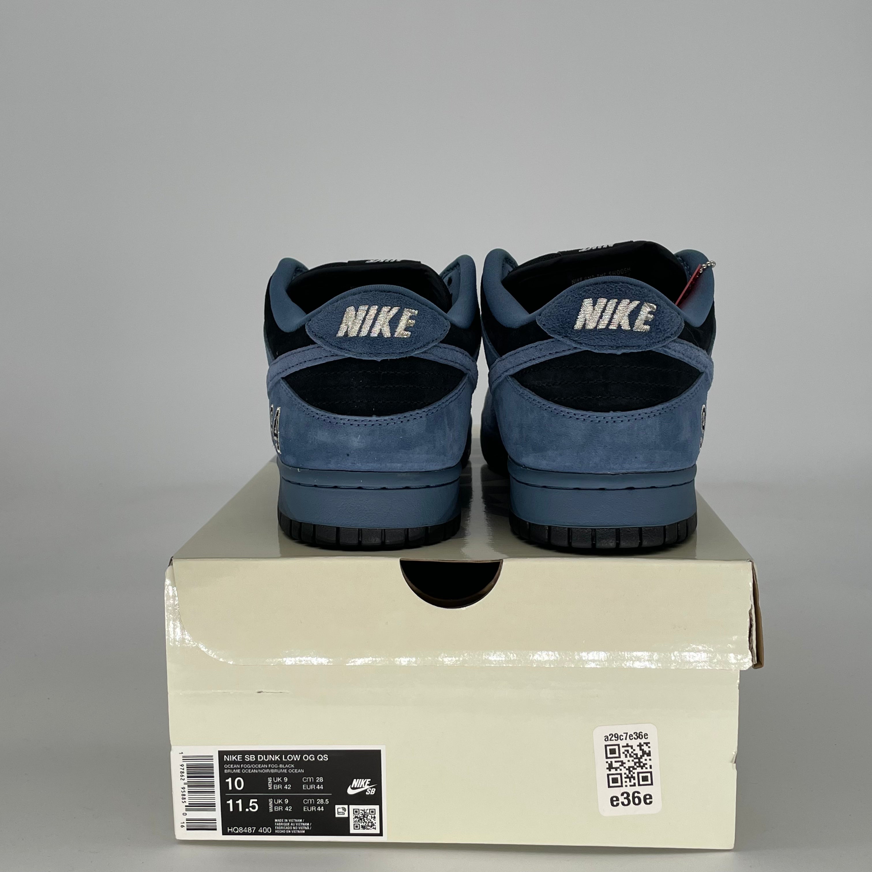 NIKE SB DUNK LOW SUPREME 94 OCEAN FOG HQ8487-400 SIZE 10/11.5W