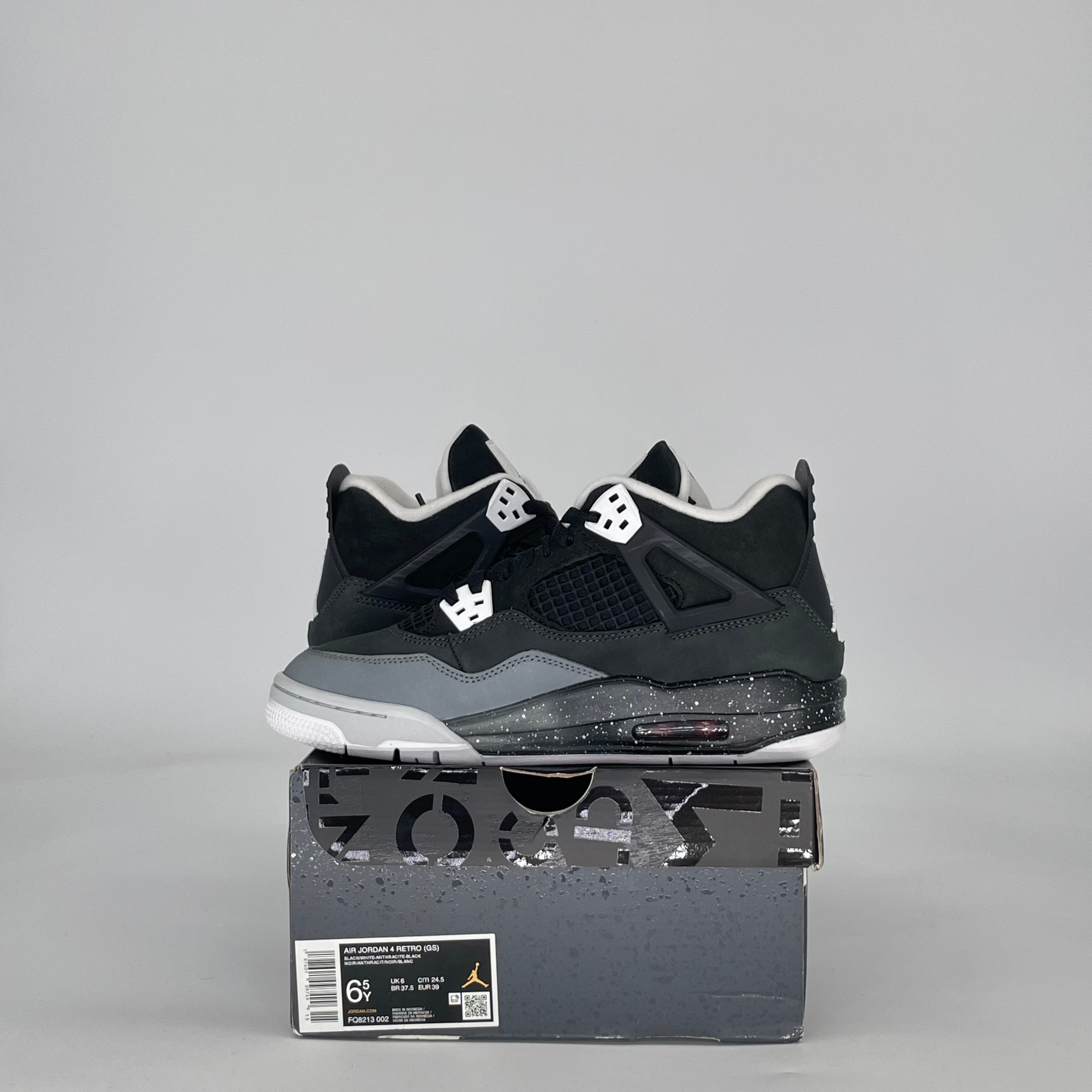 AIR JORDAN 4 FEAR FQ8213-002 SIZE 6.5/8W GS