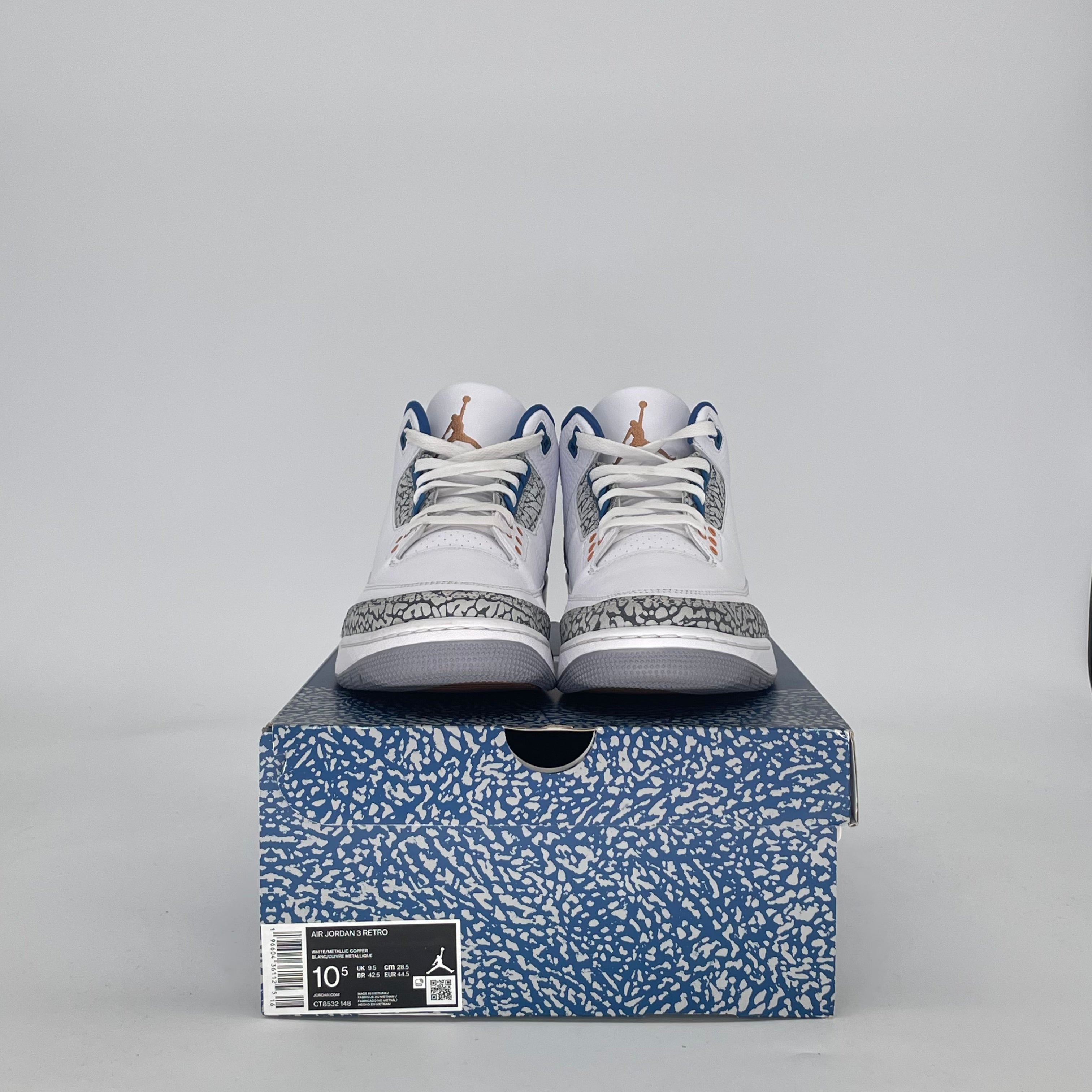 AIR JORDAN 3 WIZARDS CT8532-148 SIZE 10.5/12W